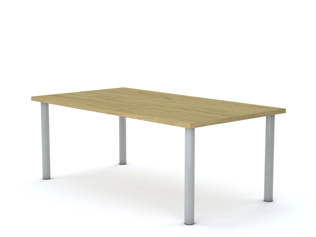 Stół CLASSIC Prostokąt 1400×750 – dąb / biały