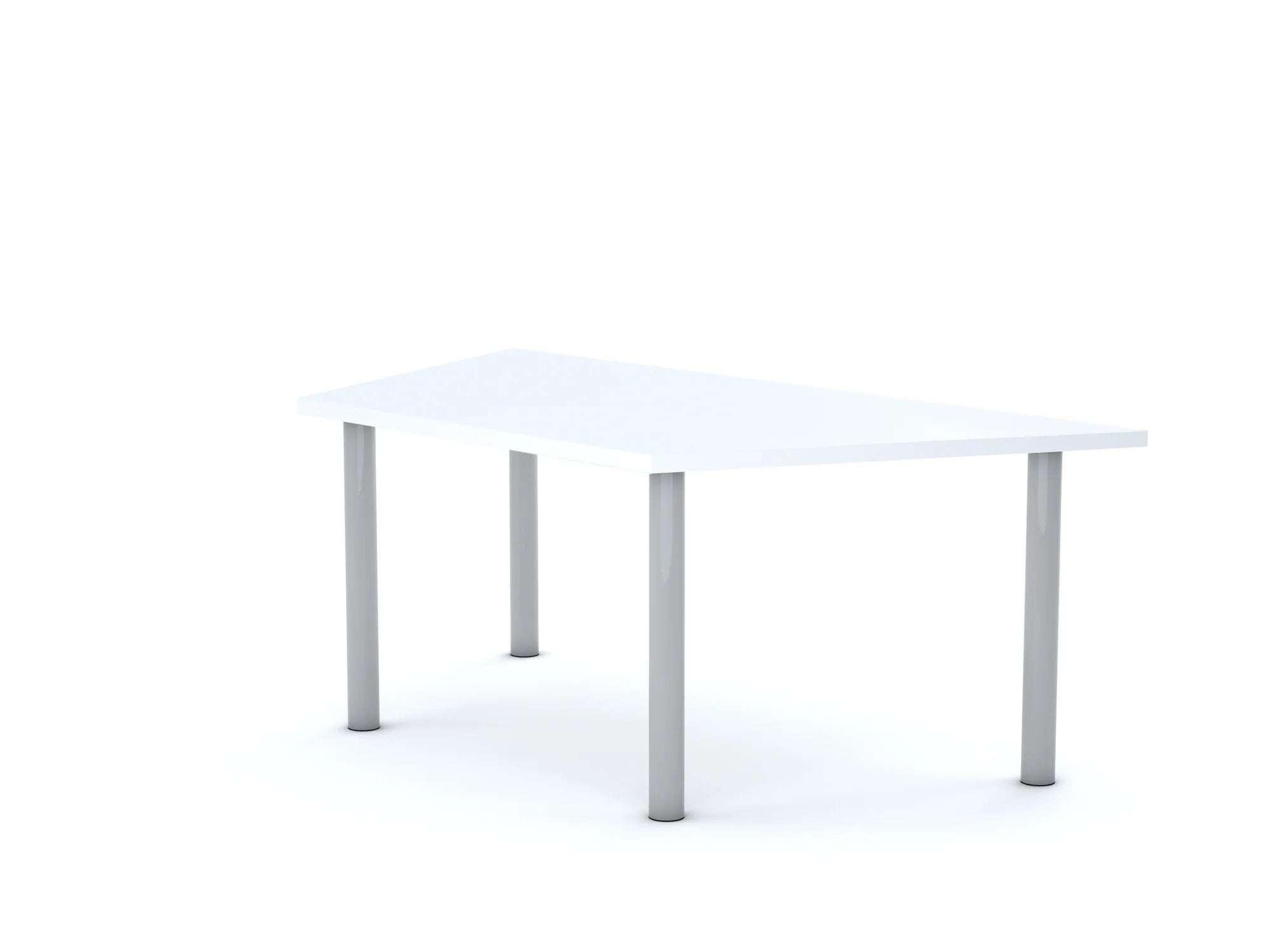 Stół CLASSIC Trapez 1400×750×800 – biały / biały