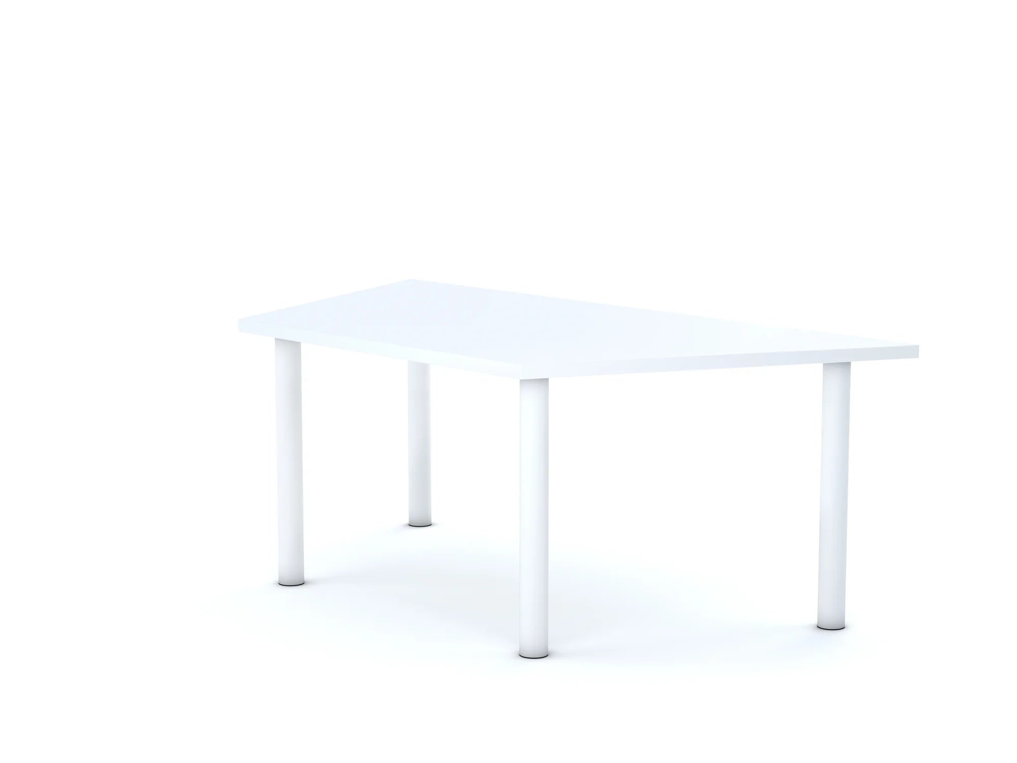 Stół CLASSIC Trapez 1400×750×800 – biały / szary