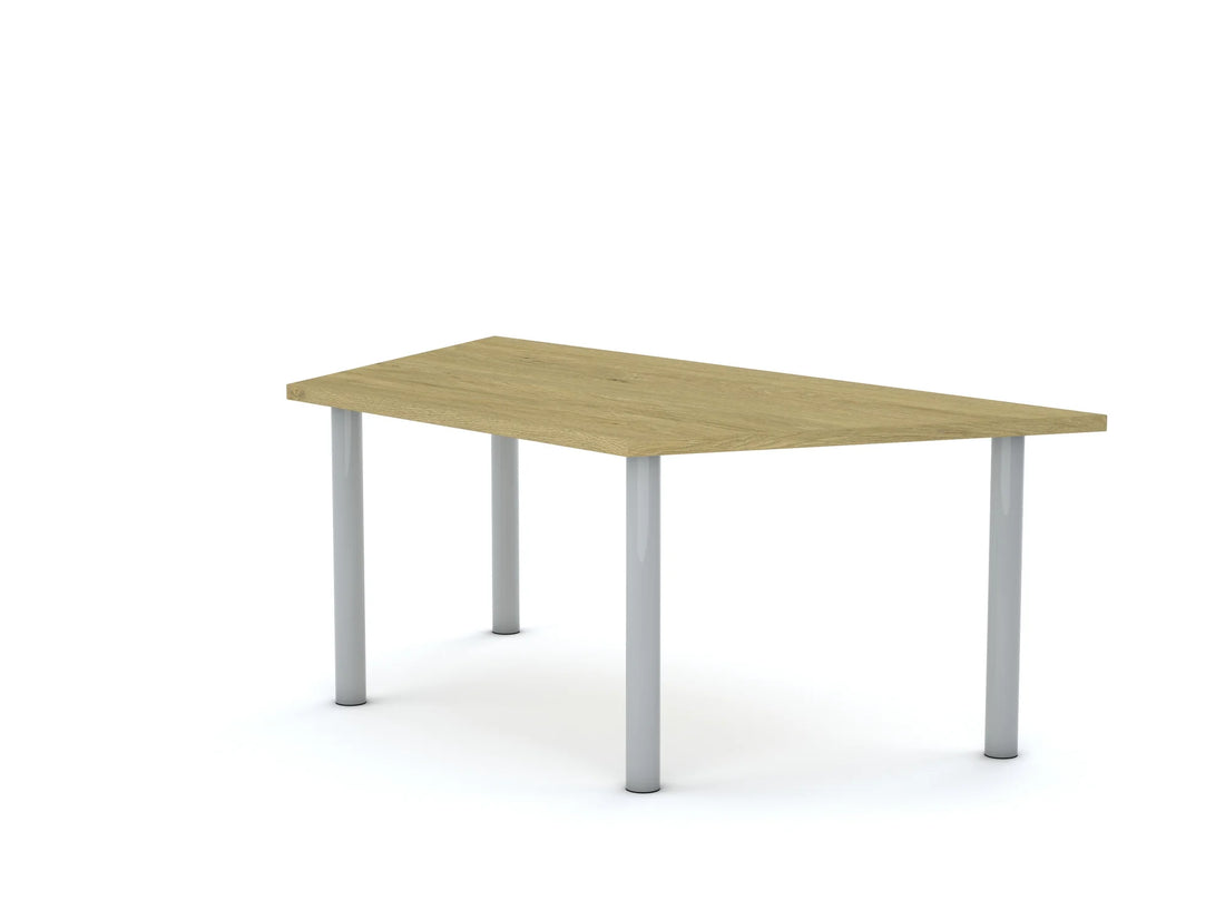 Stół CLASSIC Trapez 1400×750×800 – dąb / biały