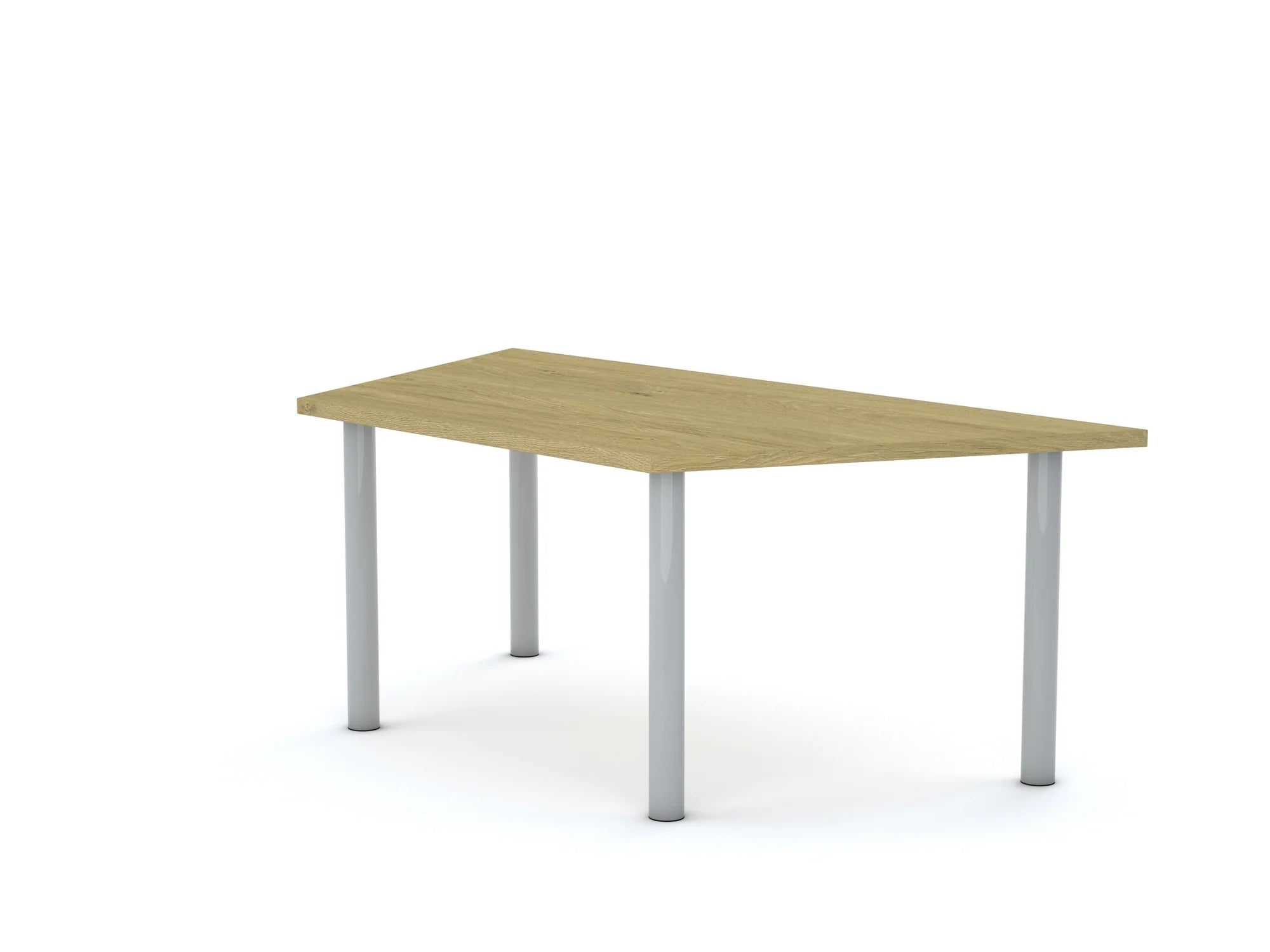Stół CLASSIC Trapez 1400×750×800 – dąb / biały