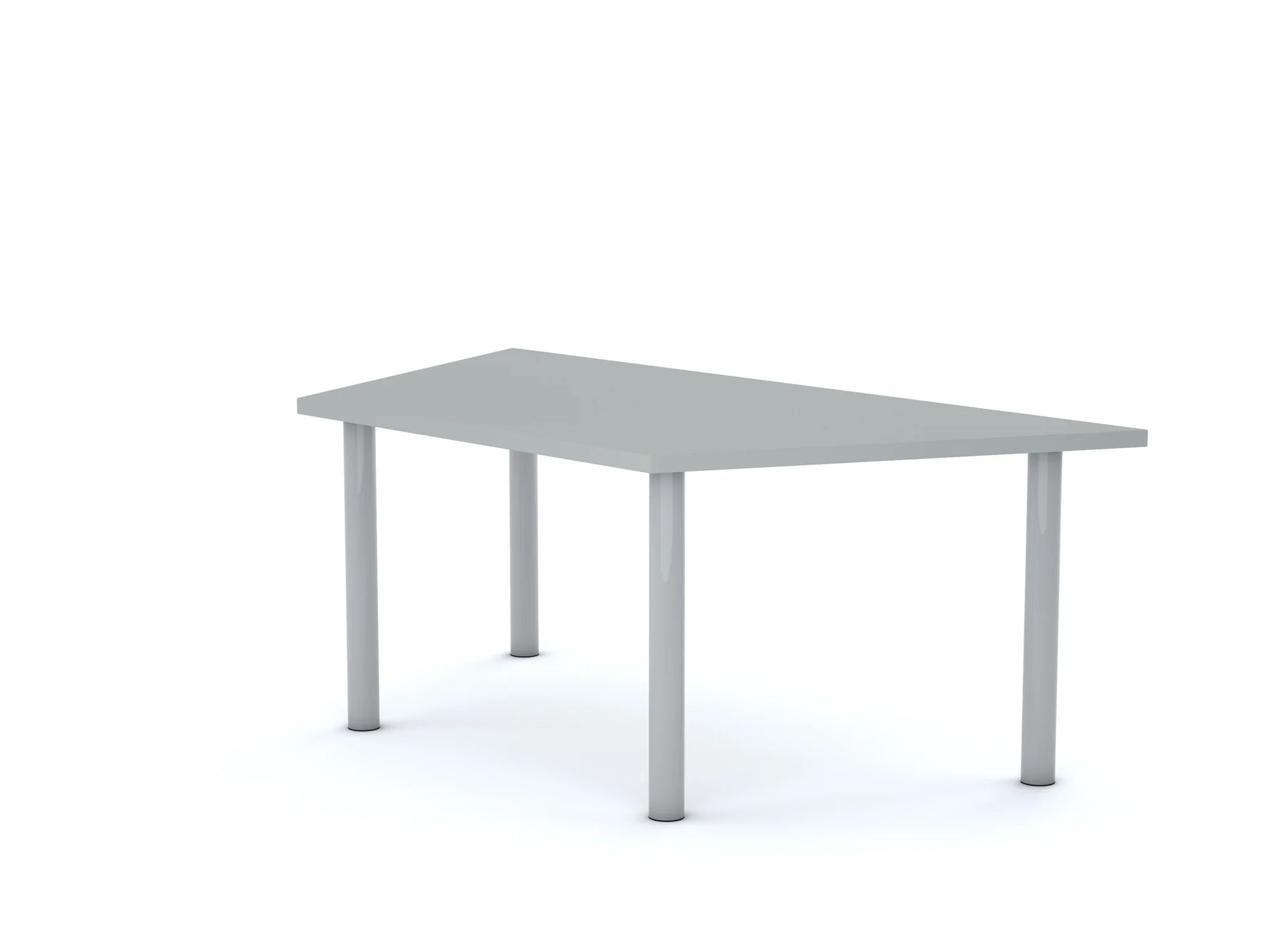 Stół CLASSIC Trapez 1400×750×800 – szary / biały