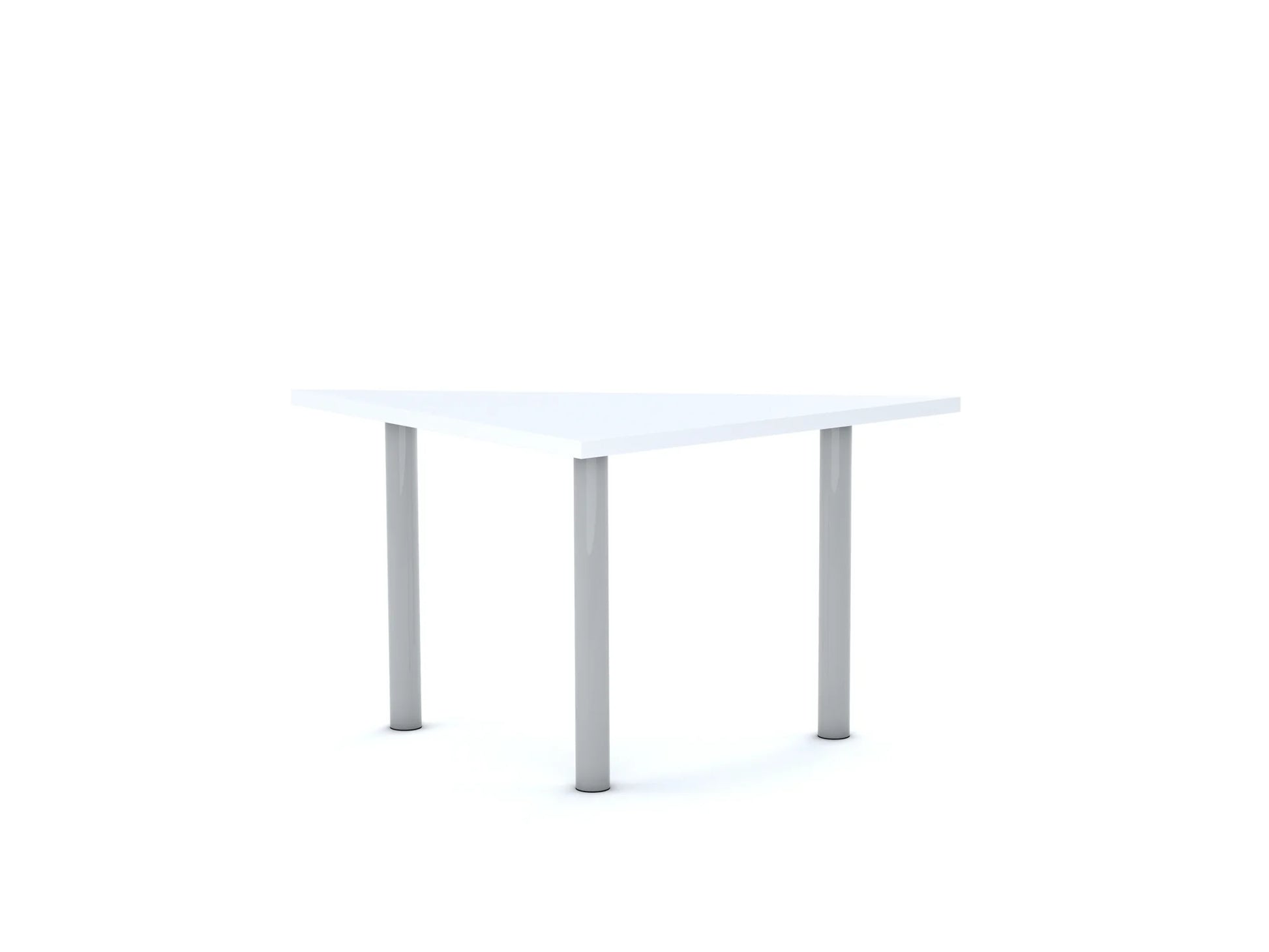 Stół CLASSIC Trójkąt 750×750×1060 – biały / biały
