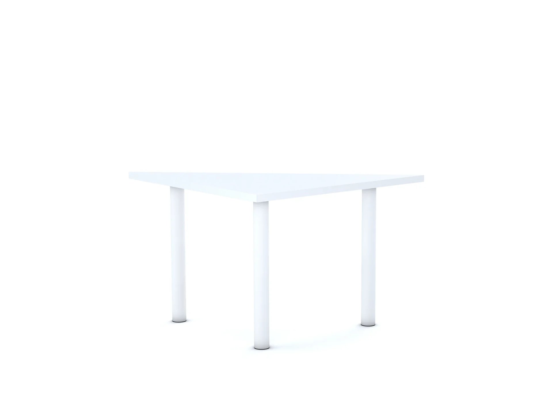 Stół CLASSIC Trójkąt 750×750×1060 – biały / szary
