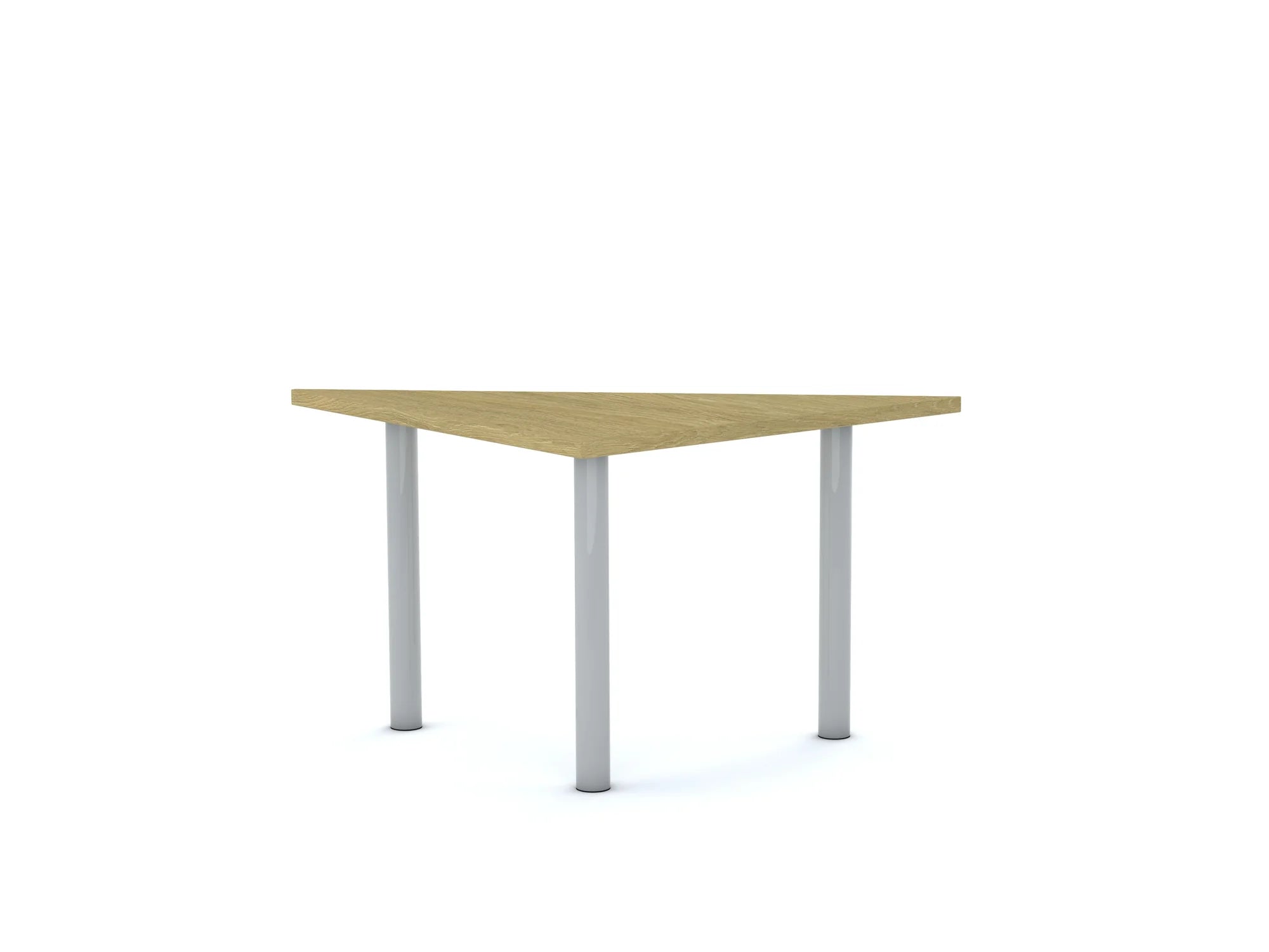 Stół CLASSIC Trójkąt 750×750×1060 – dąb / biały