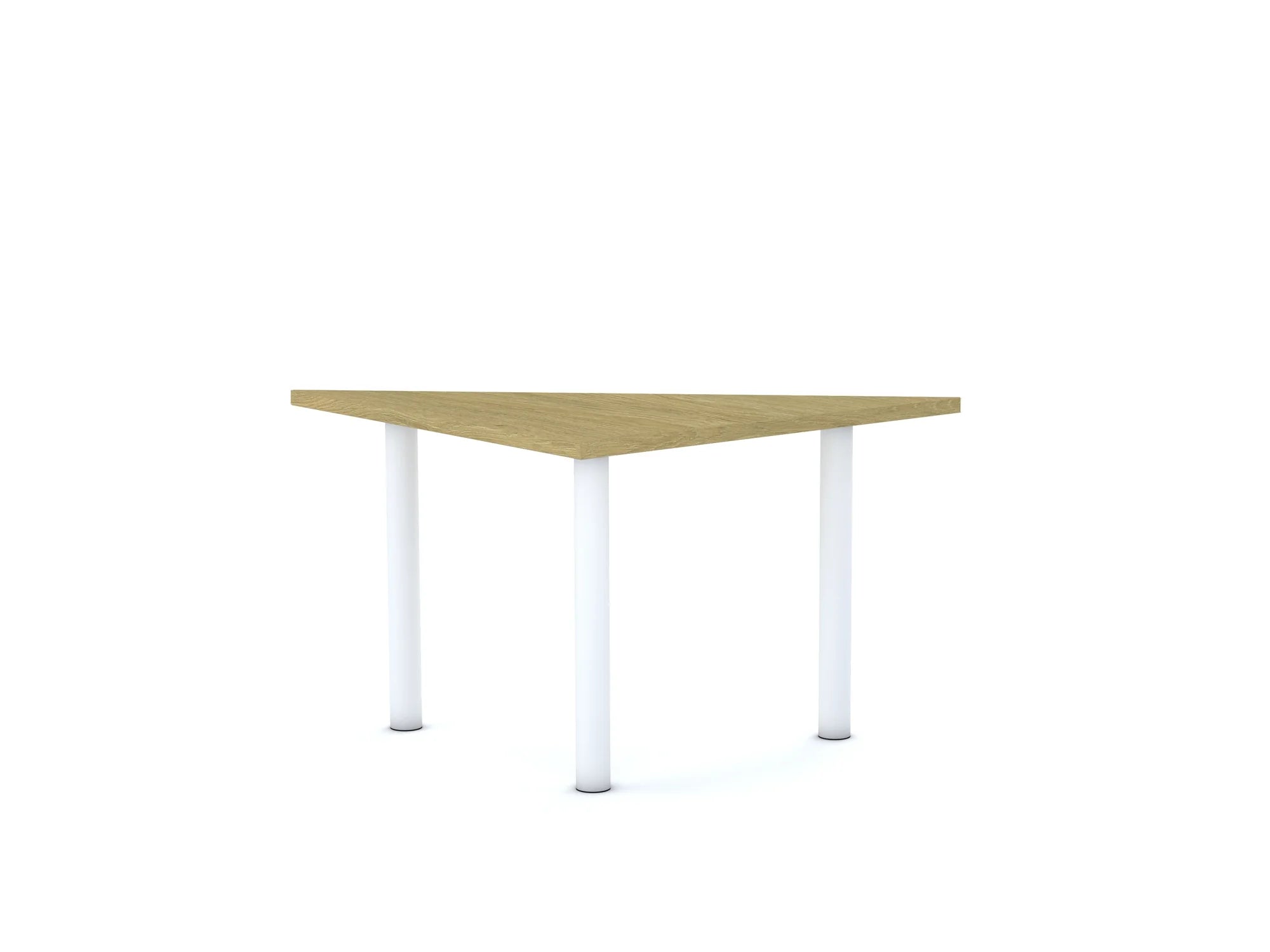 Stół CLASSIC Trójkąt 750×750×1060 – dąb / szary