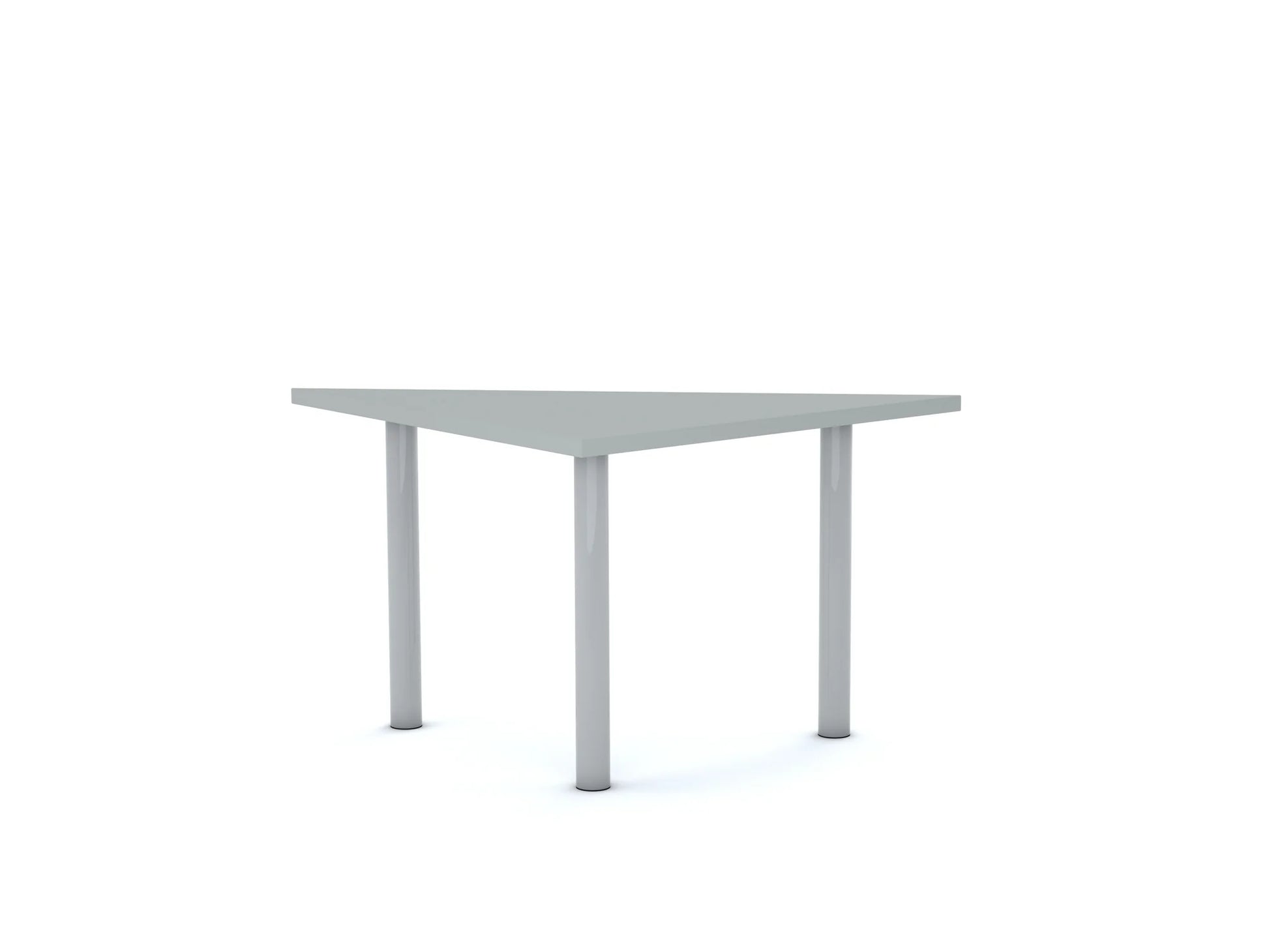 Stół CLASSIC Trójkąt 750×750×1060 – szary / biały