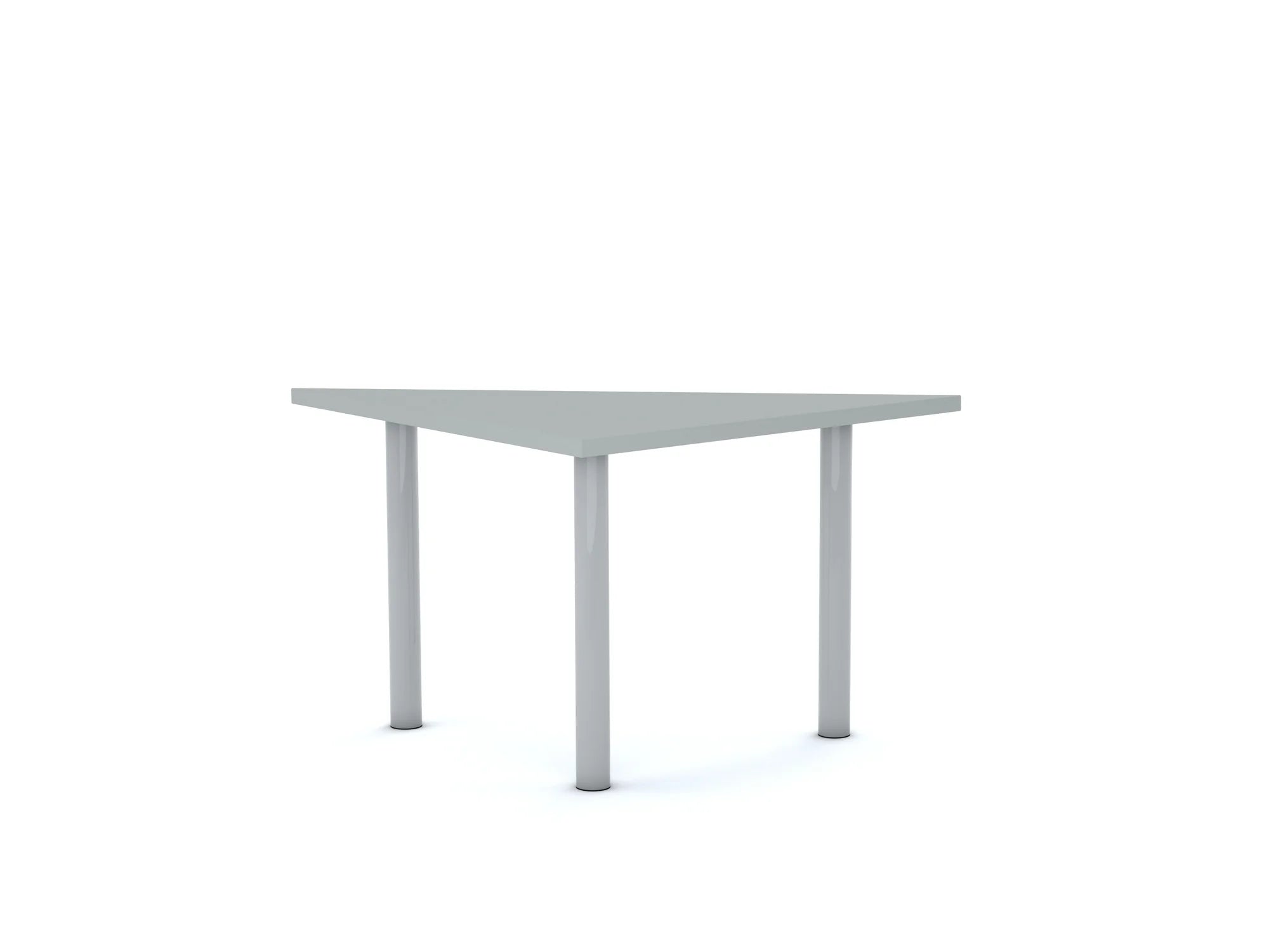 Stół CLASSIC Trójkąt 750×750×1060 – szary / biały