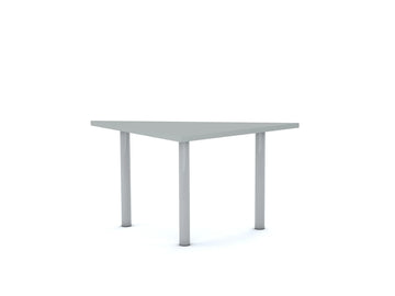 Stół CLASSIC Trójkąt 750×750×1060 – szary / biały