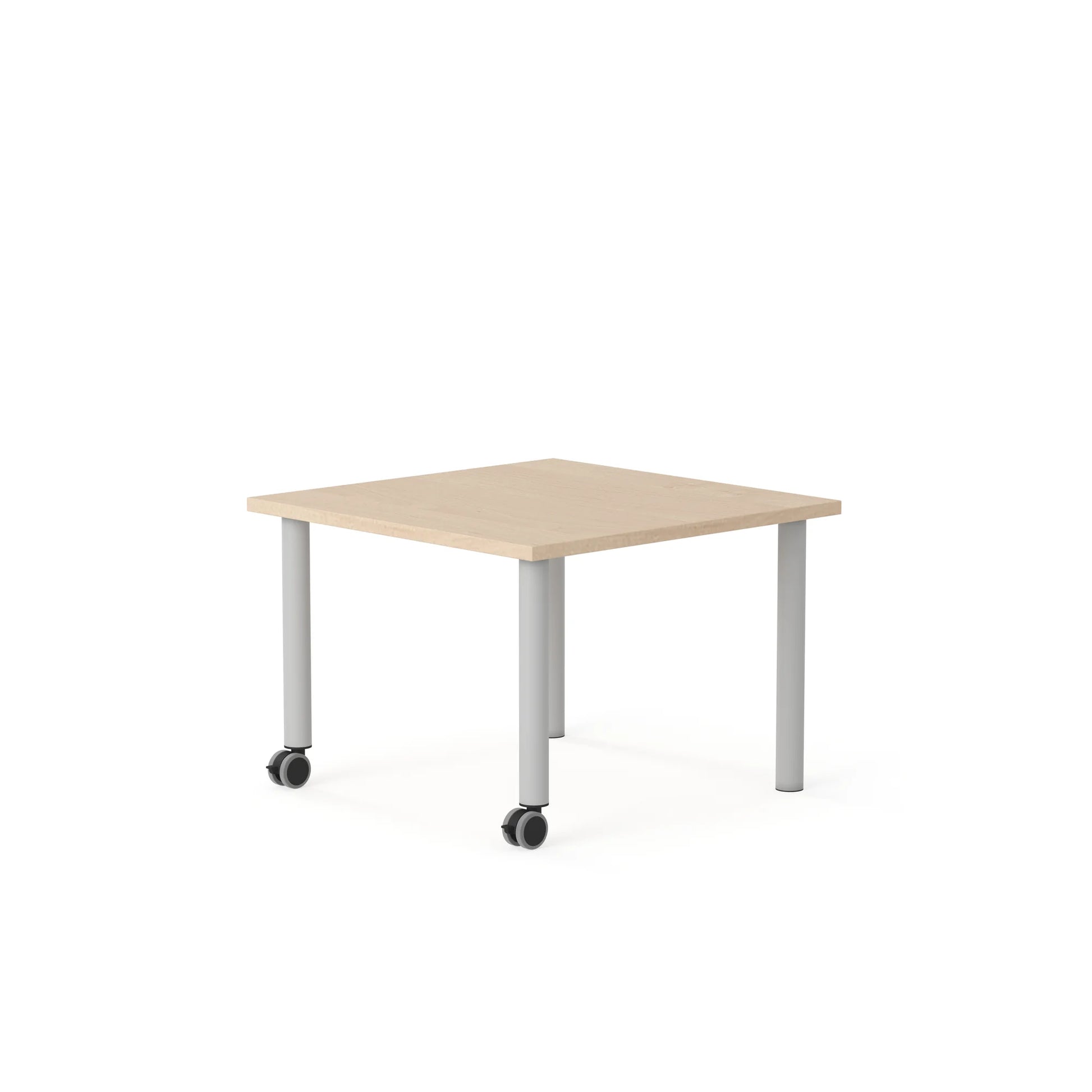 Stół MOVE Kwadrat 750×750 – brzoza / biały