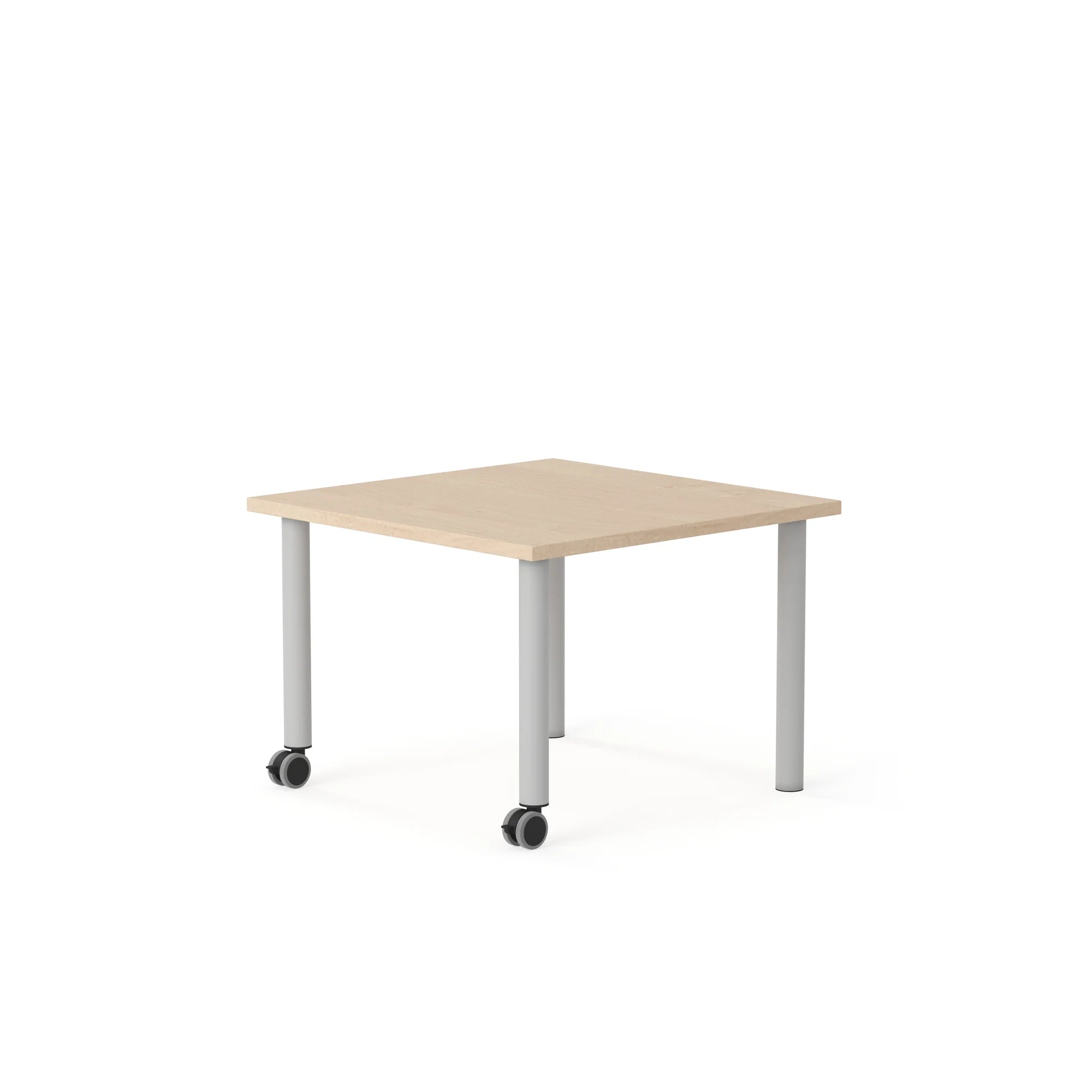 Stół MOVE Kwadrat 750×750 – brzoza / biały