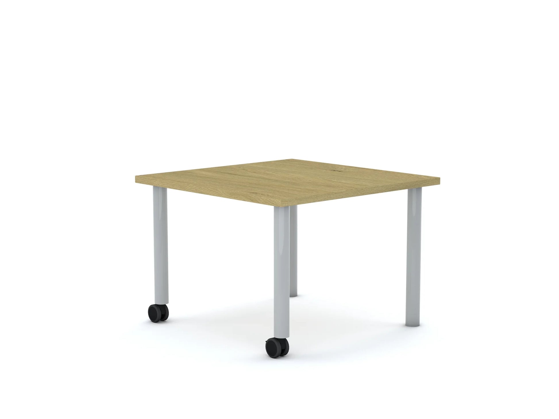 Stół MOVE Kwadrat 750×750 – dąb / biały