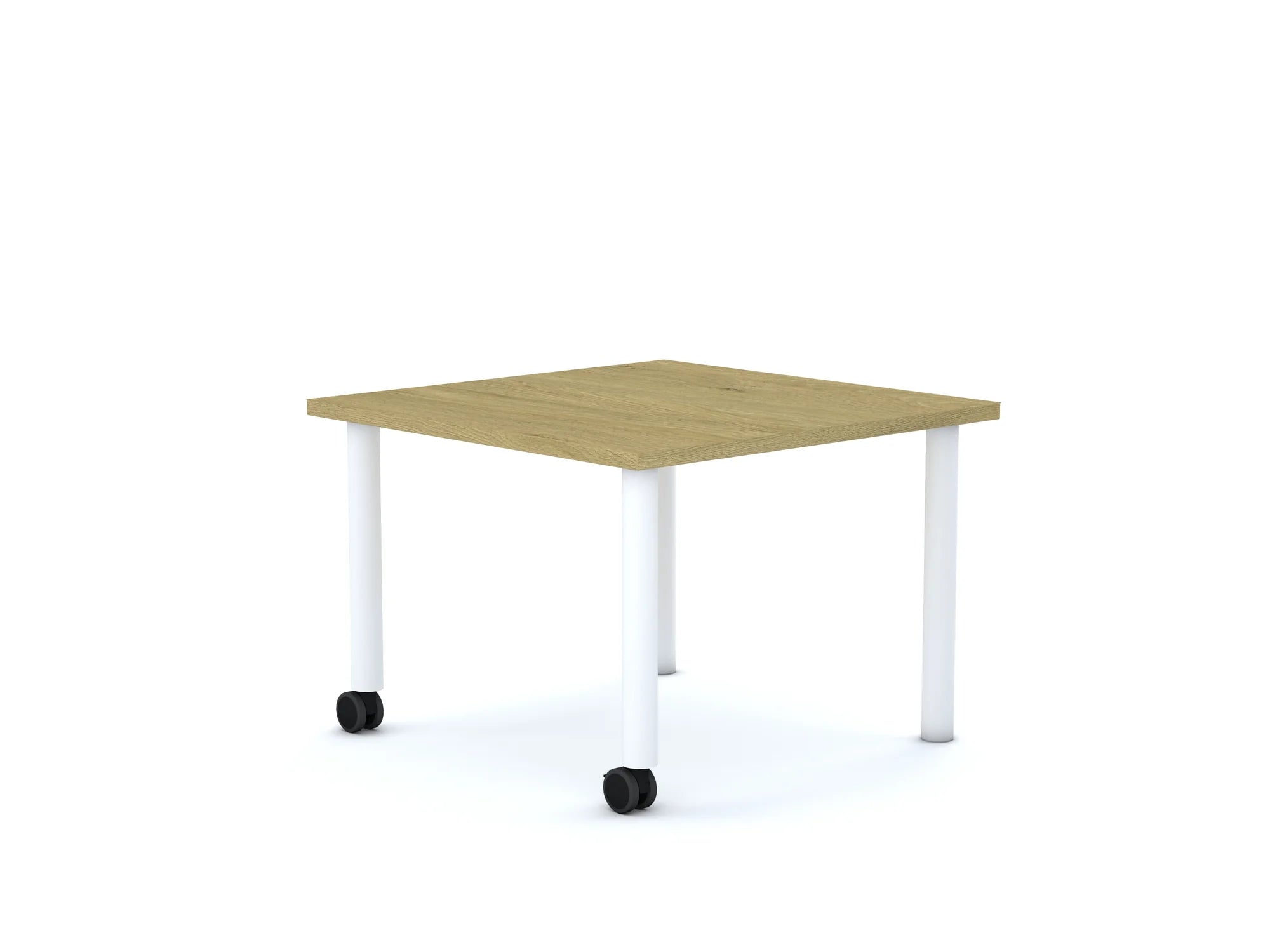 Stół MOVE Kwadrat 750×750 – dąb / szary