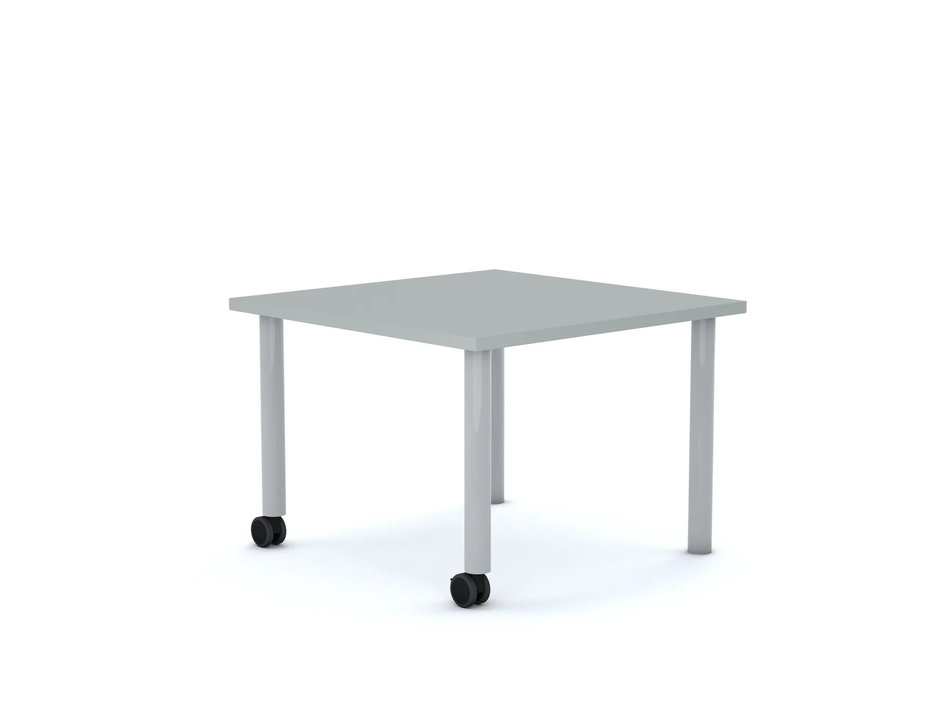 Stół MOVE Kwadrat 750×750 – szary / biały