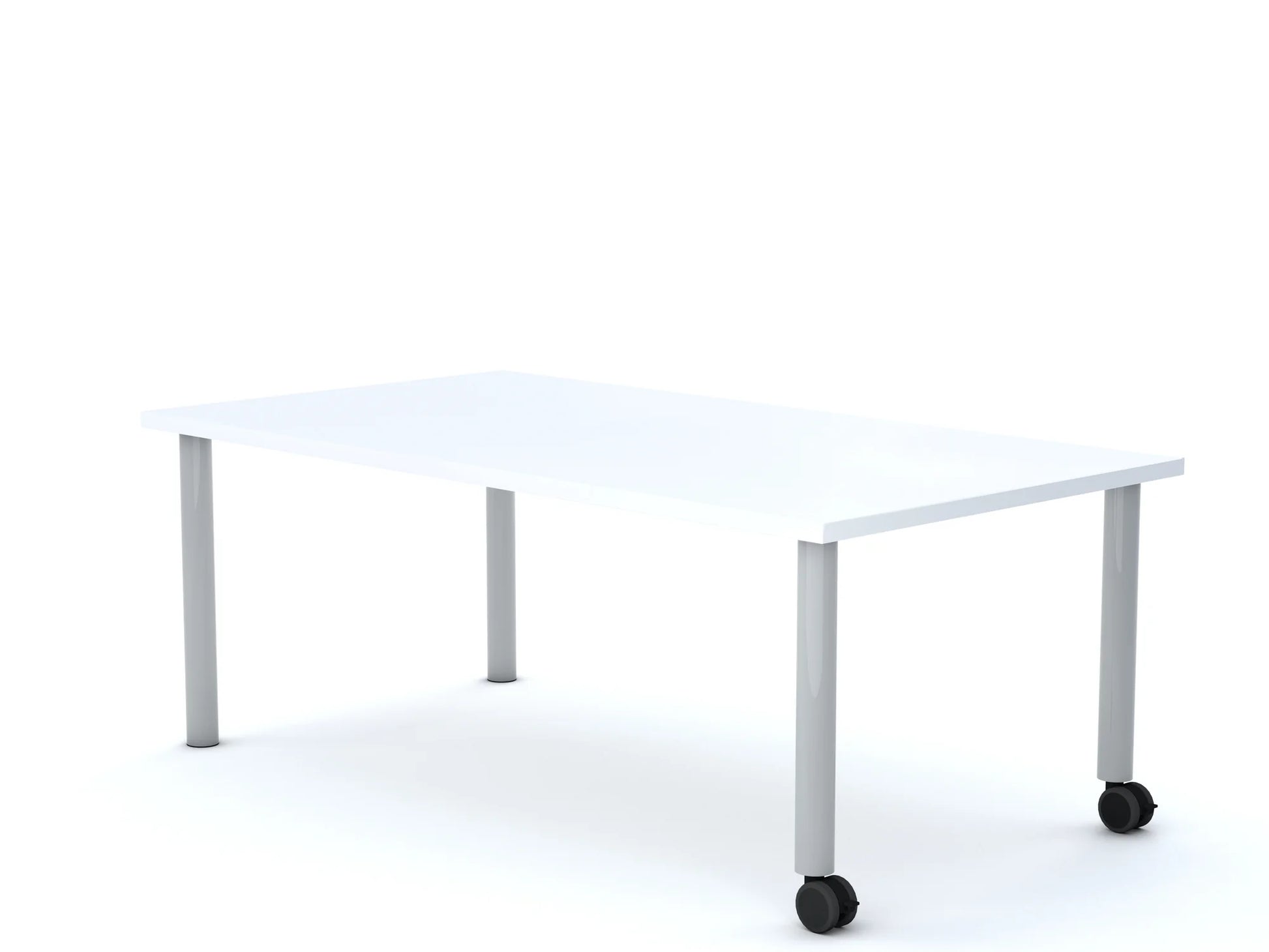Stół MOVE Prostokąt 1200×750 – biały / biały