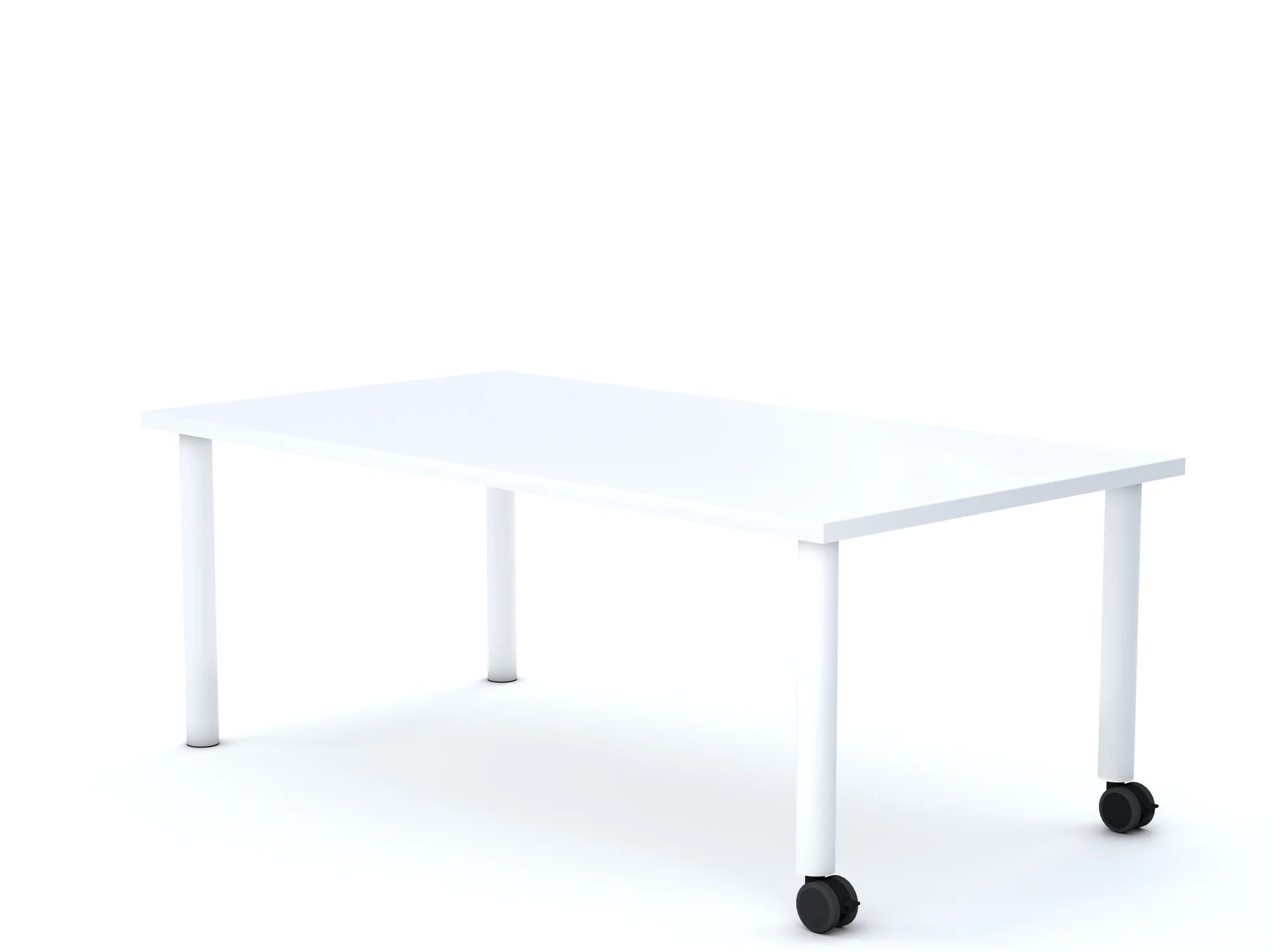 Stół MOVE Prostokąt 1400×750 – biały / szary