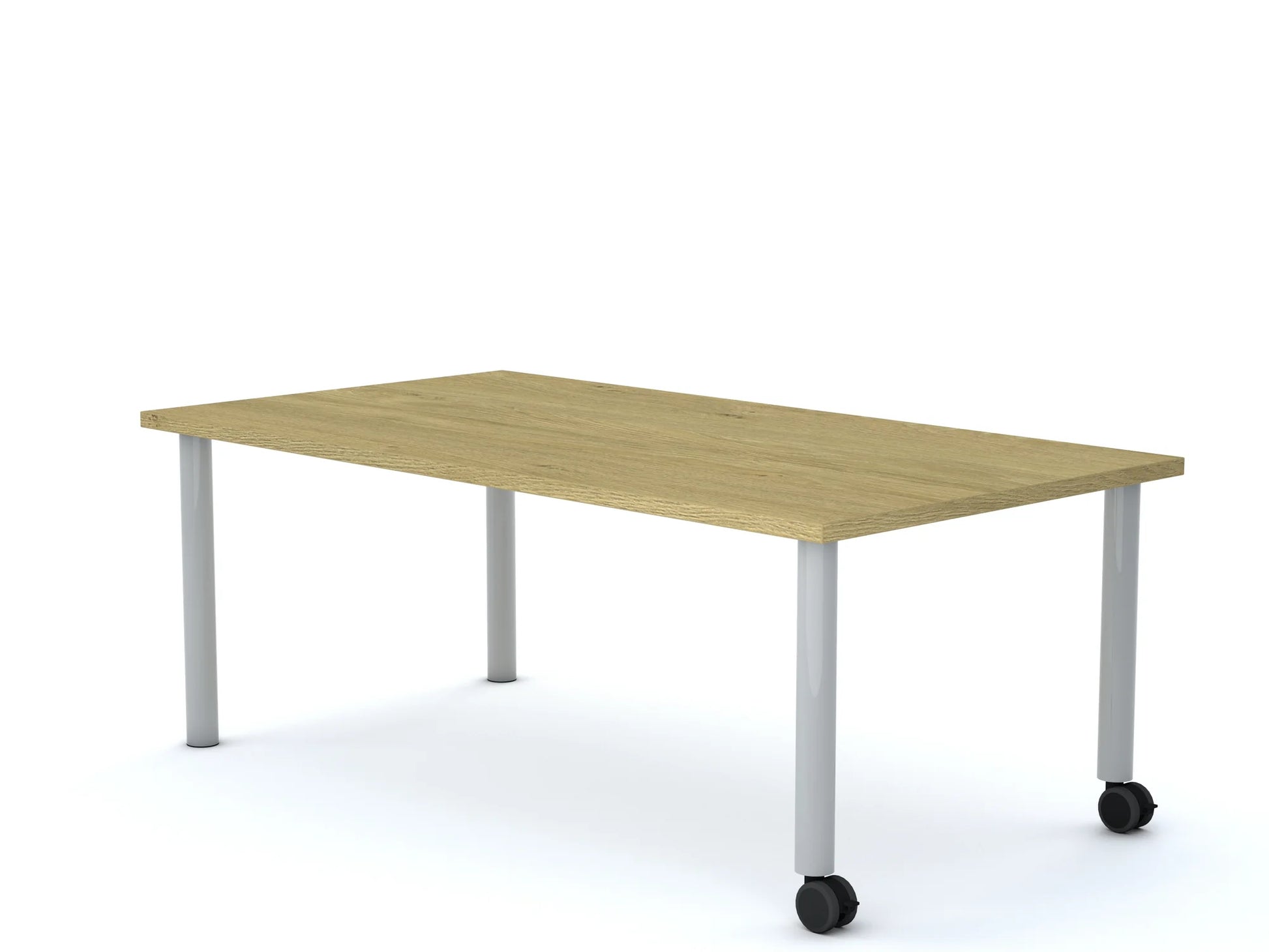 Stół MOVE Prostokąt 1400×750 – dąb / biały
