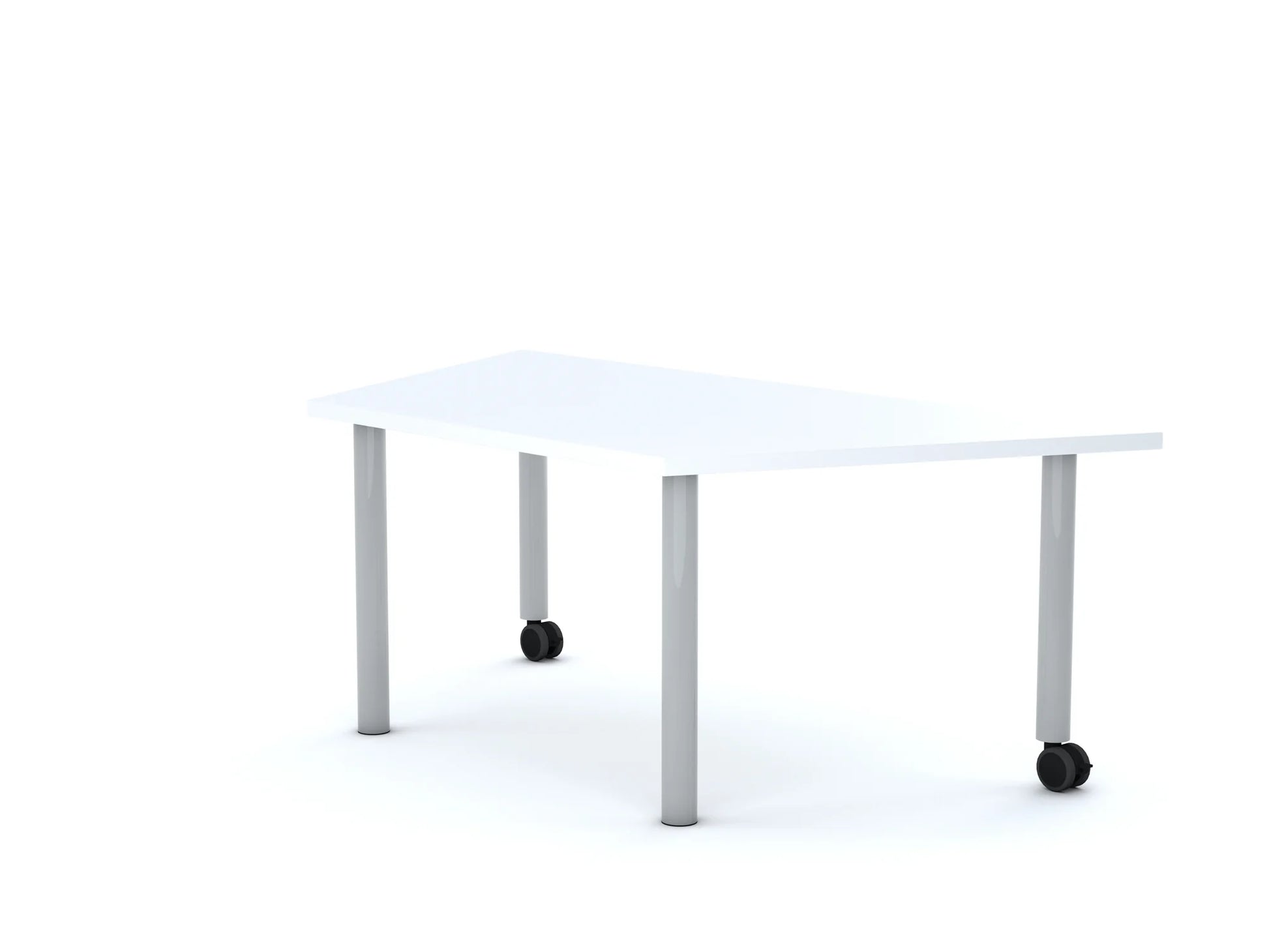 Stół MOVE Trapez 1400×750×800 – biały / biały
