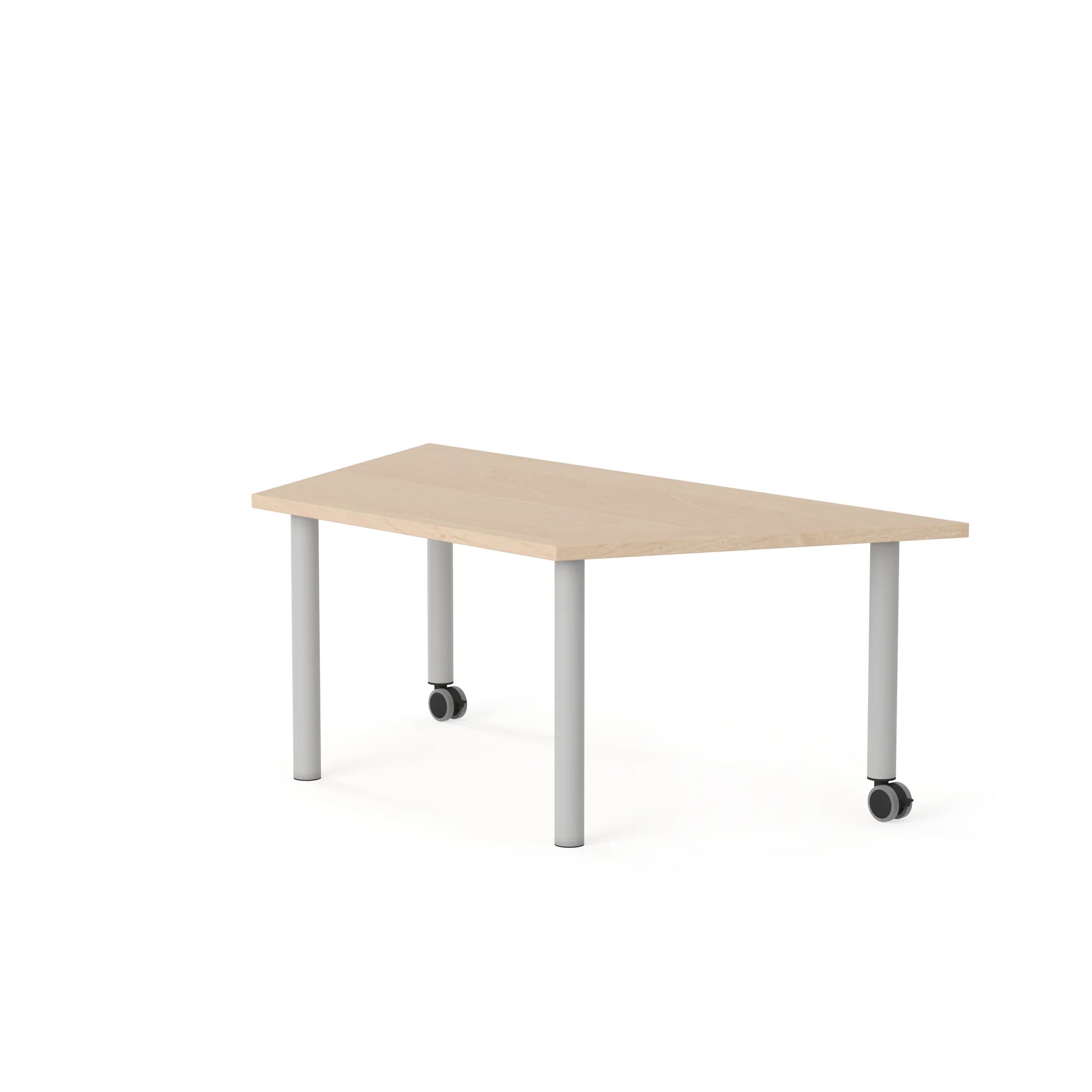 Stół MOVE Trapez 1400×750×800 – brzoza / biały