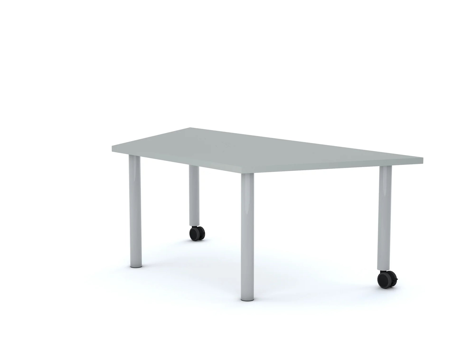 Stół MOVE Trapez 1400×750×800 – szary / biały