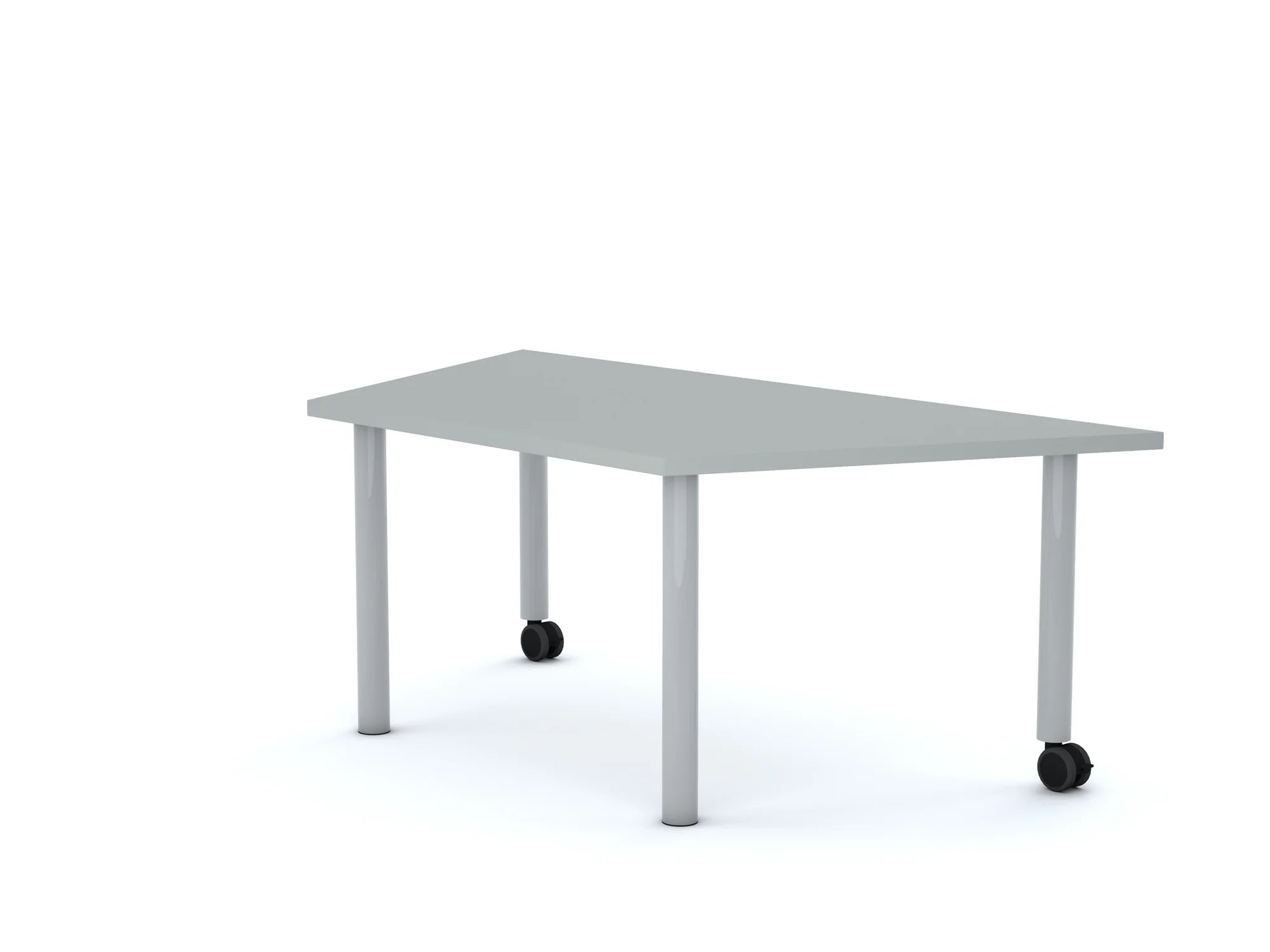 Stół MOVE Trapez 1400×750×800 – szary / biały