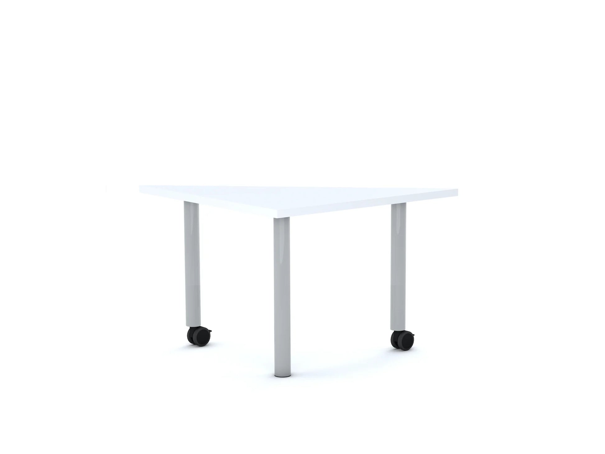 Stół MOVE Trójkąt 750×750×1060 – biały / biały
