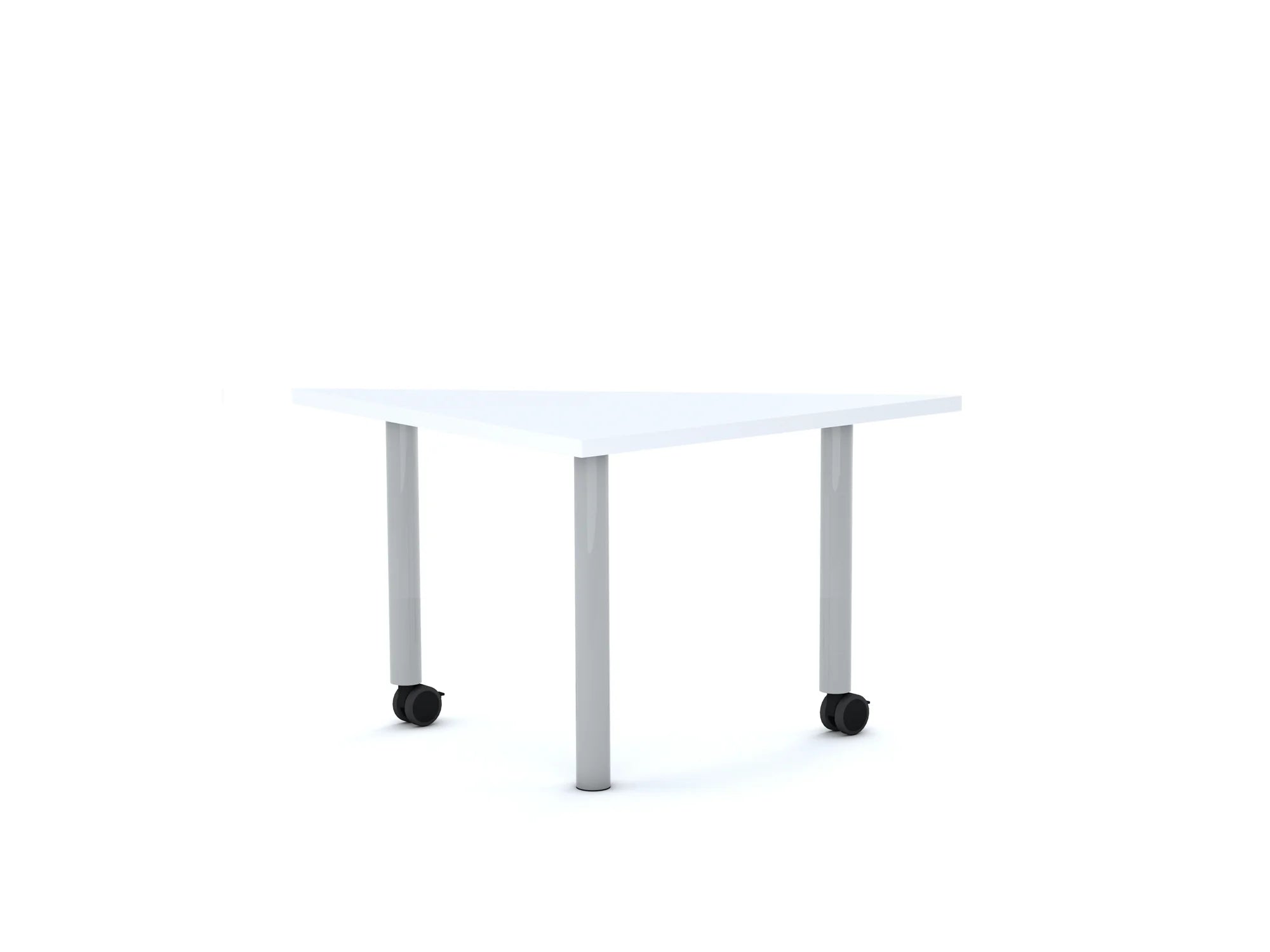 Stół MOVE Trójkąt 750×750×1060 – biały / biały