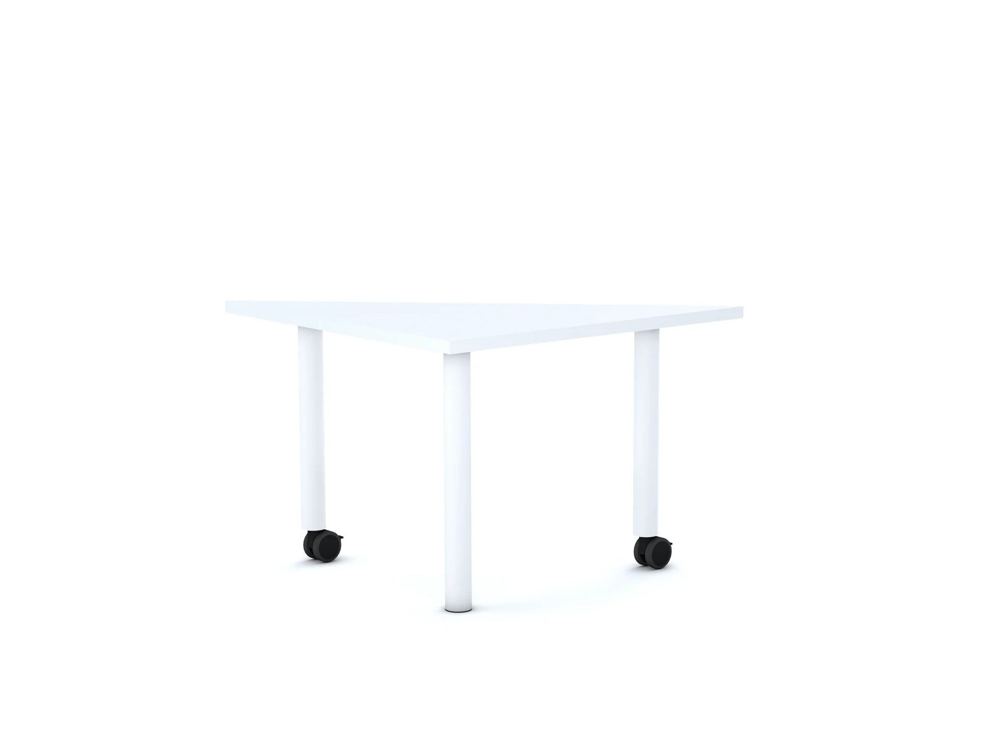 Stół MOVE Trójkąt 750×750×1060 – biały / szary