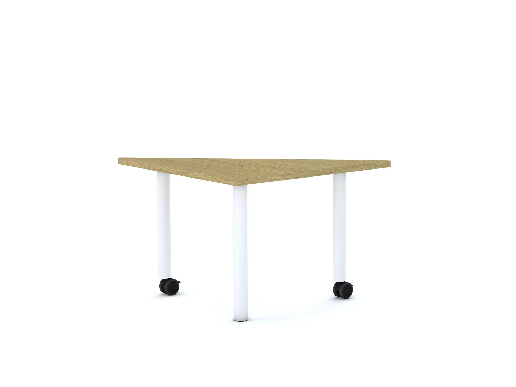 Stół MOVE Trójkąt 750×750×1060 – dąb / szary