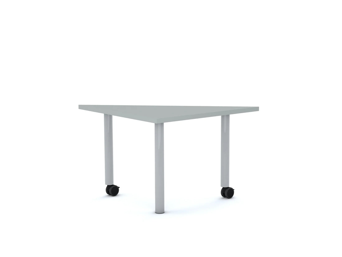 Stół MOVE Trójkąt 750×750×1060 – dąb / biały
