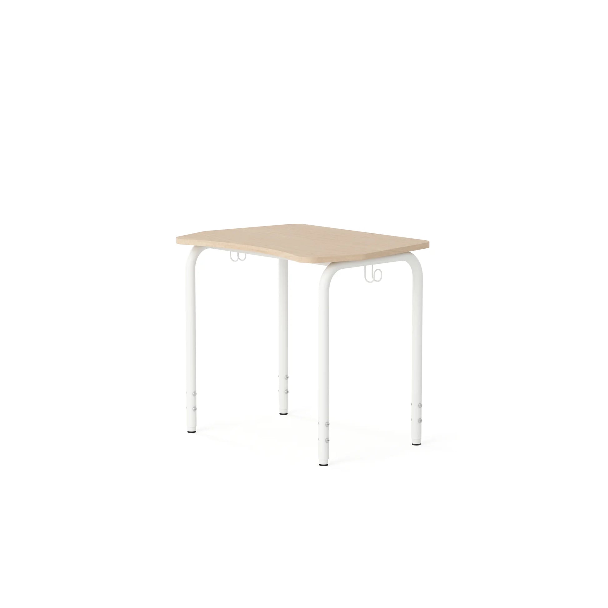 Stół SIMPLE Fala 750x550 regulowany – brzoza / szary