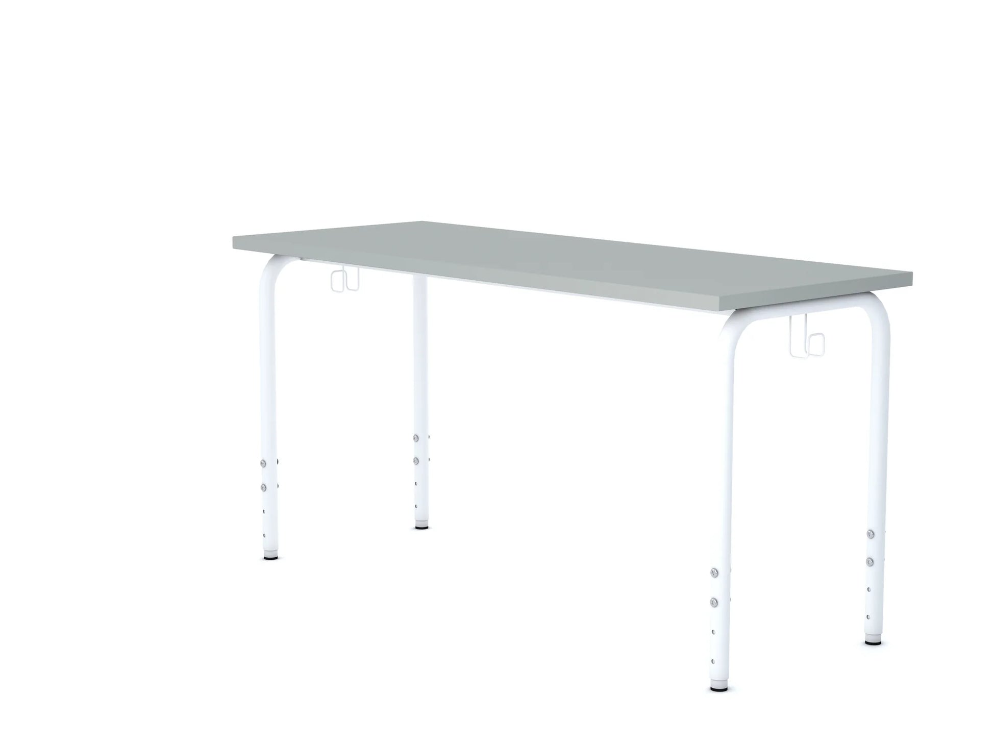 Stół SIMPLE Prostokąt 1300x500 regulowany – szary / szary