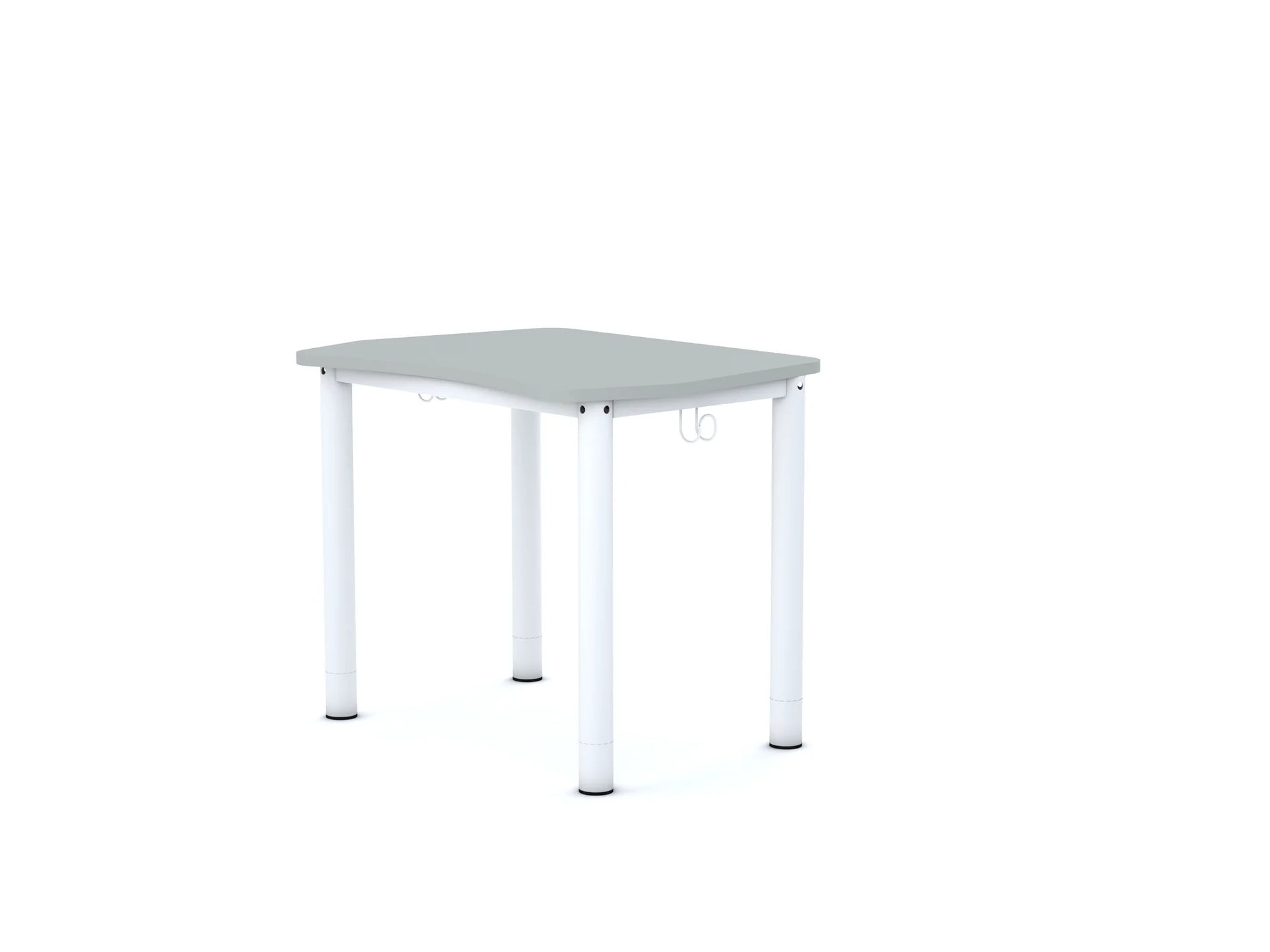 Stół SINUM Fala 1350x550 regulowany – szary / biały