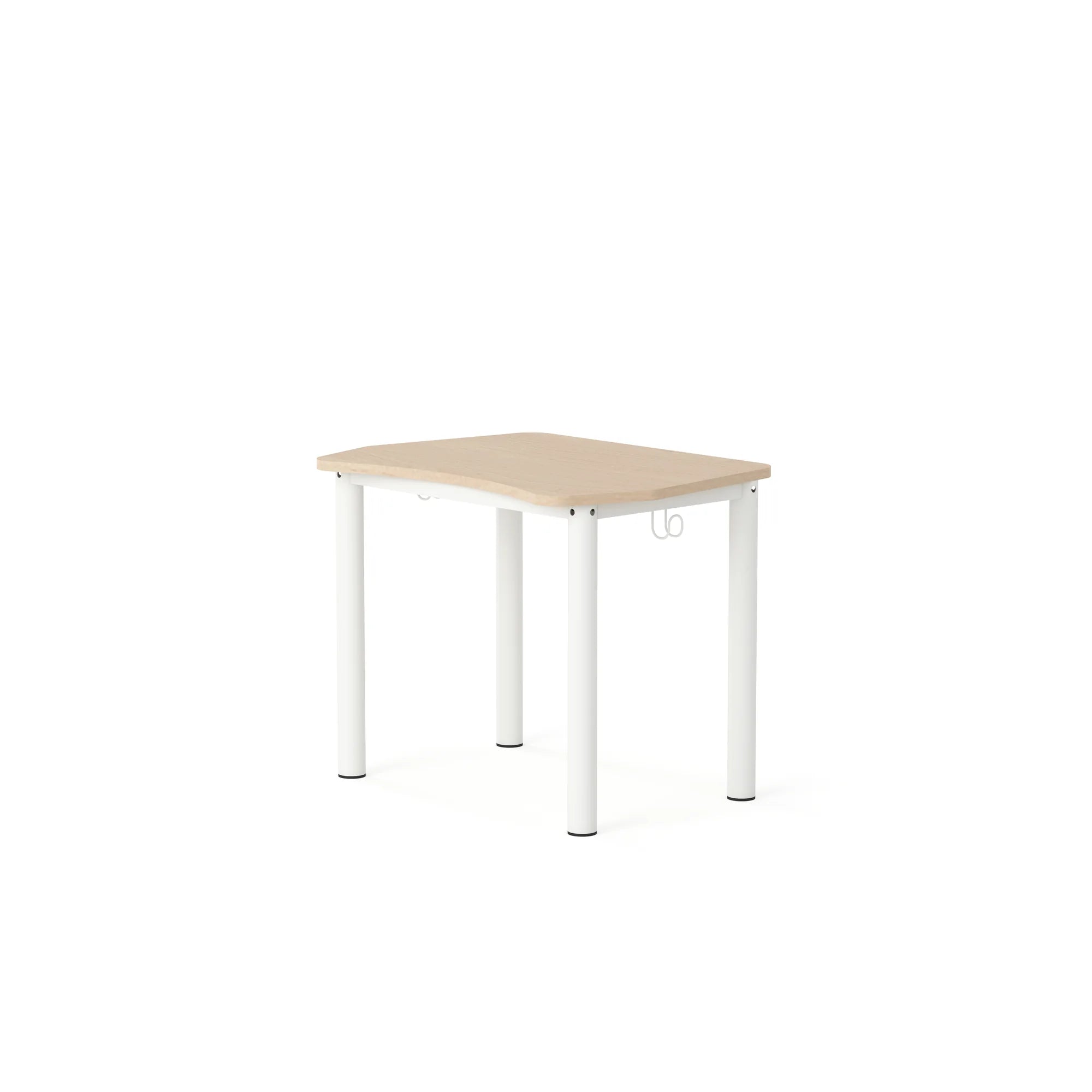 Stół SINUM Fala 750x550 regulowany – brzoza / szary