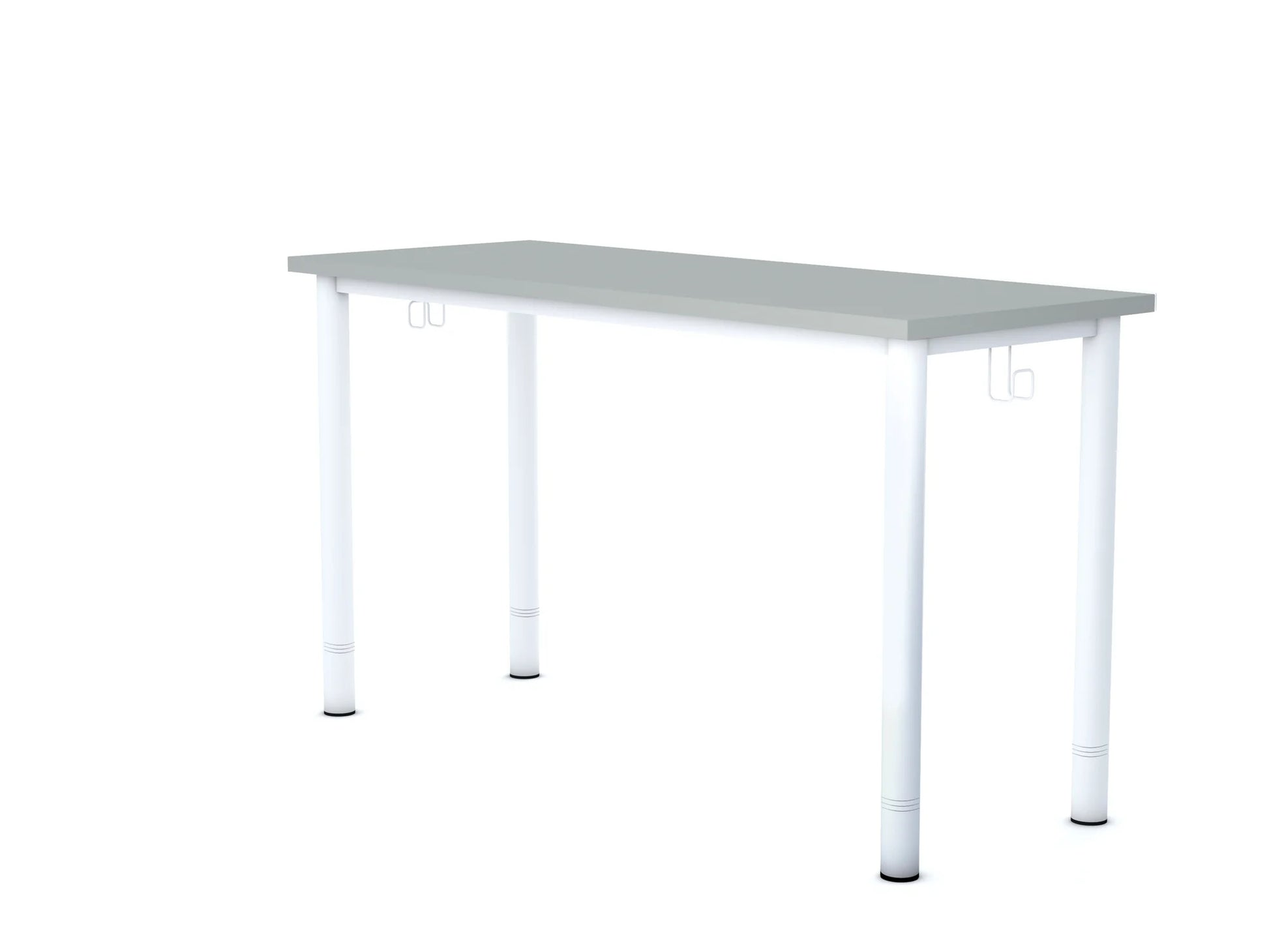 Stół SINUM Prostokąt 1300x500 regulowany – szary / szary