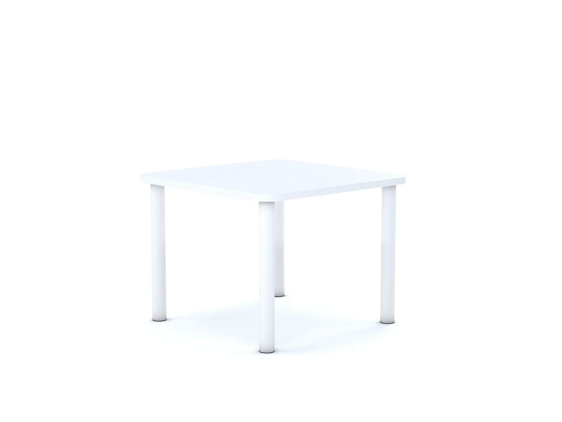 Stół SMART Kwadrat 700×700 – biały / szary