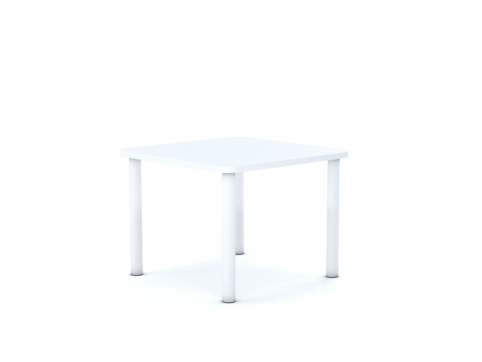 Stół SMART Kwadrat 700×700 – biały / szary