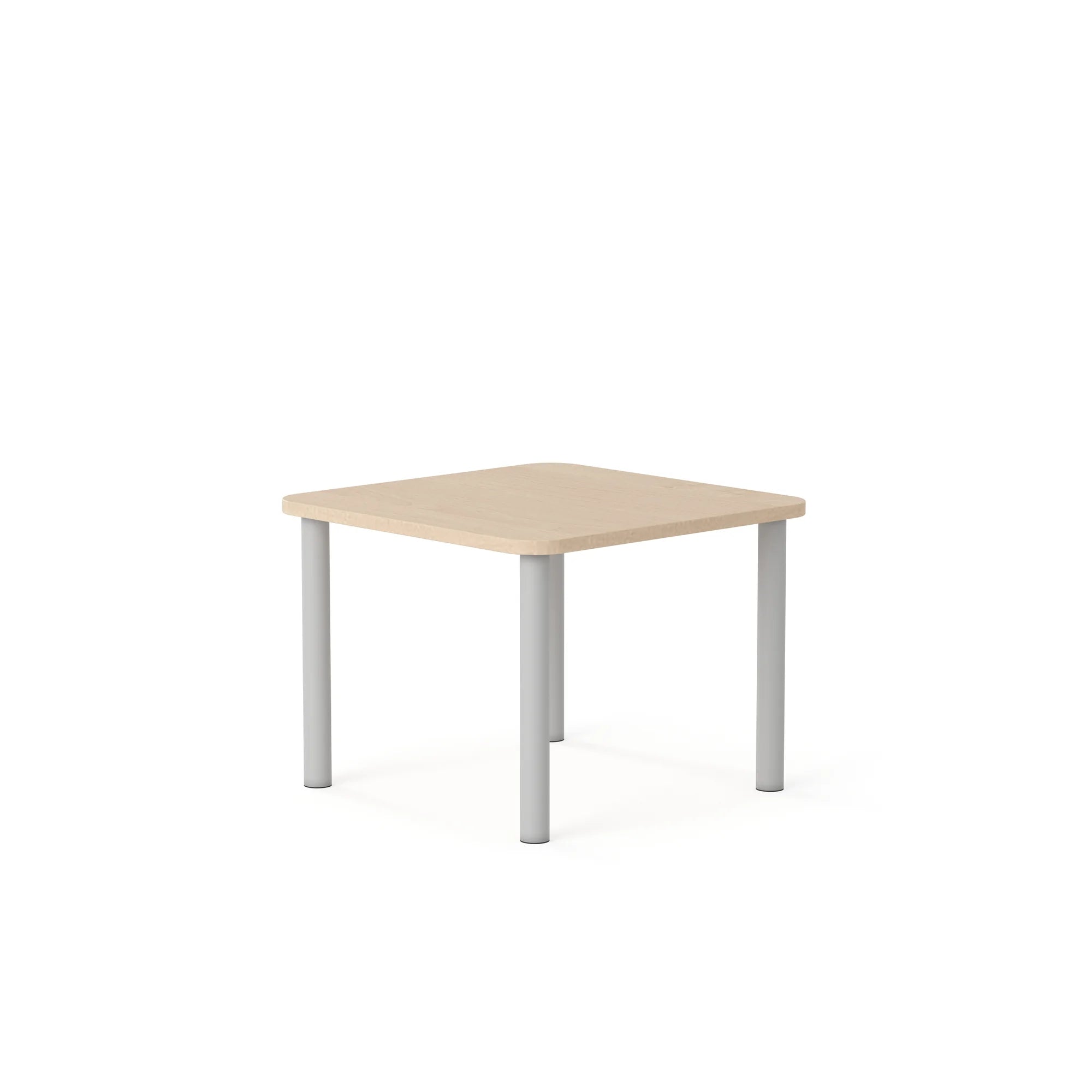 Stół SMART Kwadrat 700×700 – brzoza / biały