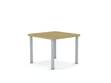 Stół SMART Kwadrat 700×700 regulowany – dąb / biały