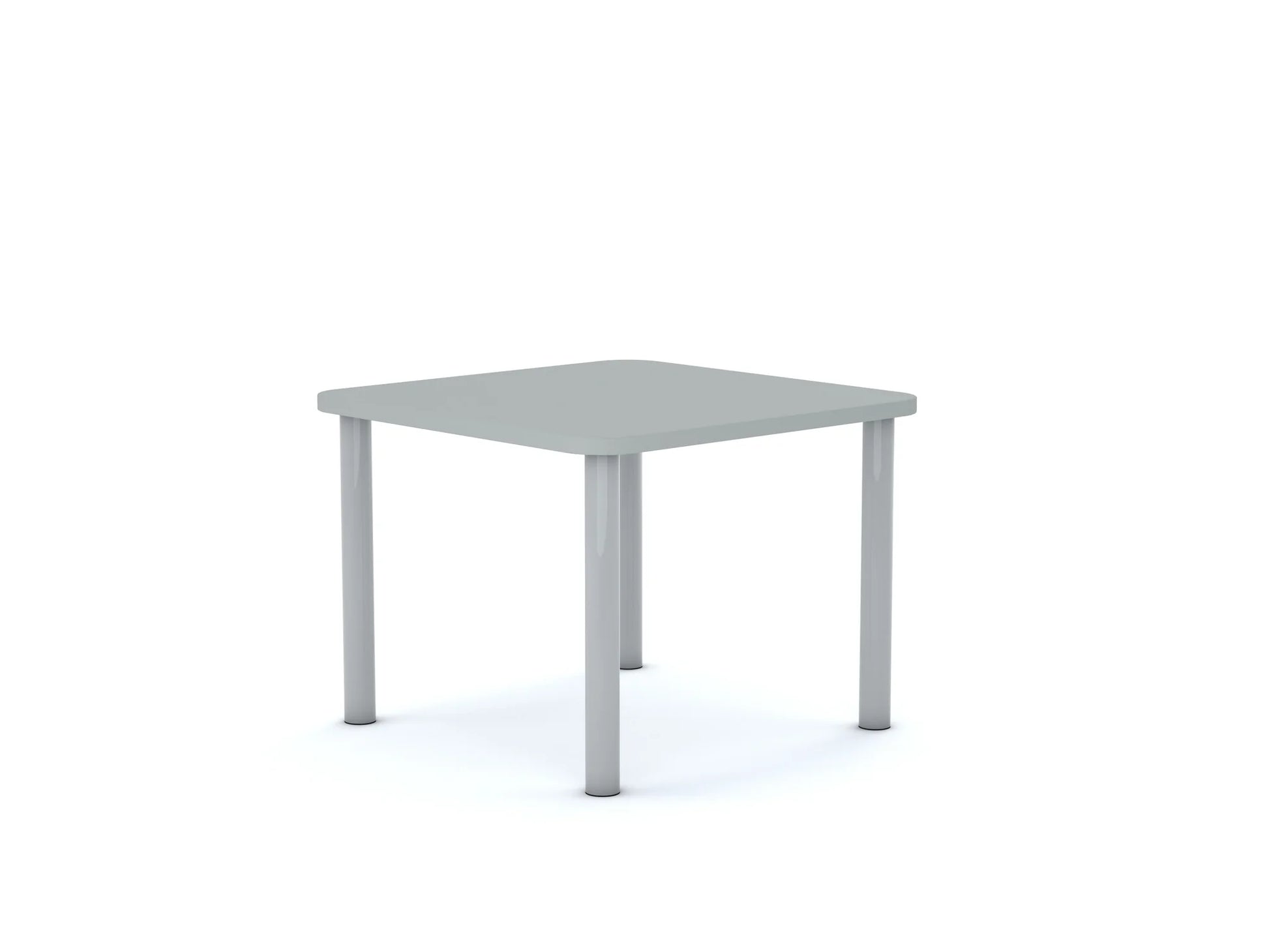 Stół SMART Kwadrat 700×700 – szary / biały