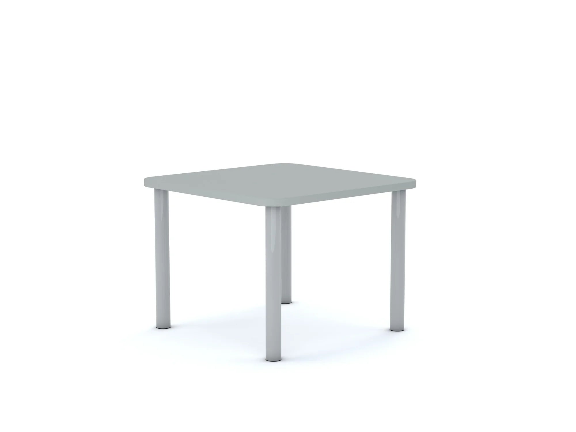 Stół SMART Kwadrat 700×700 – szary / biały