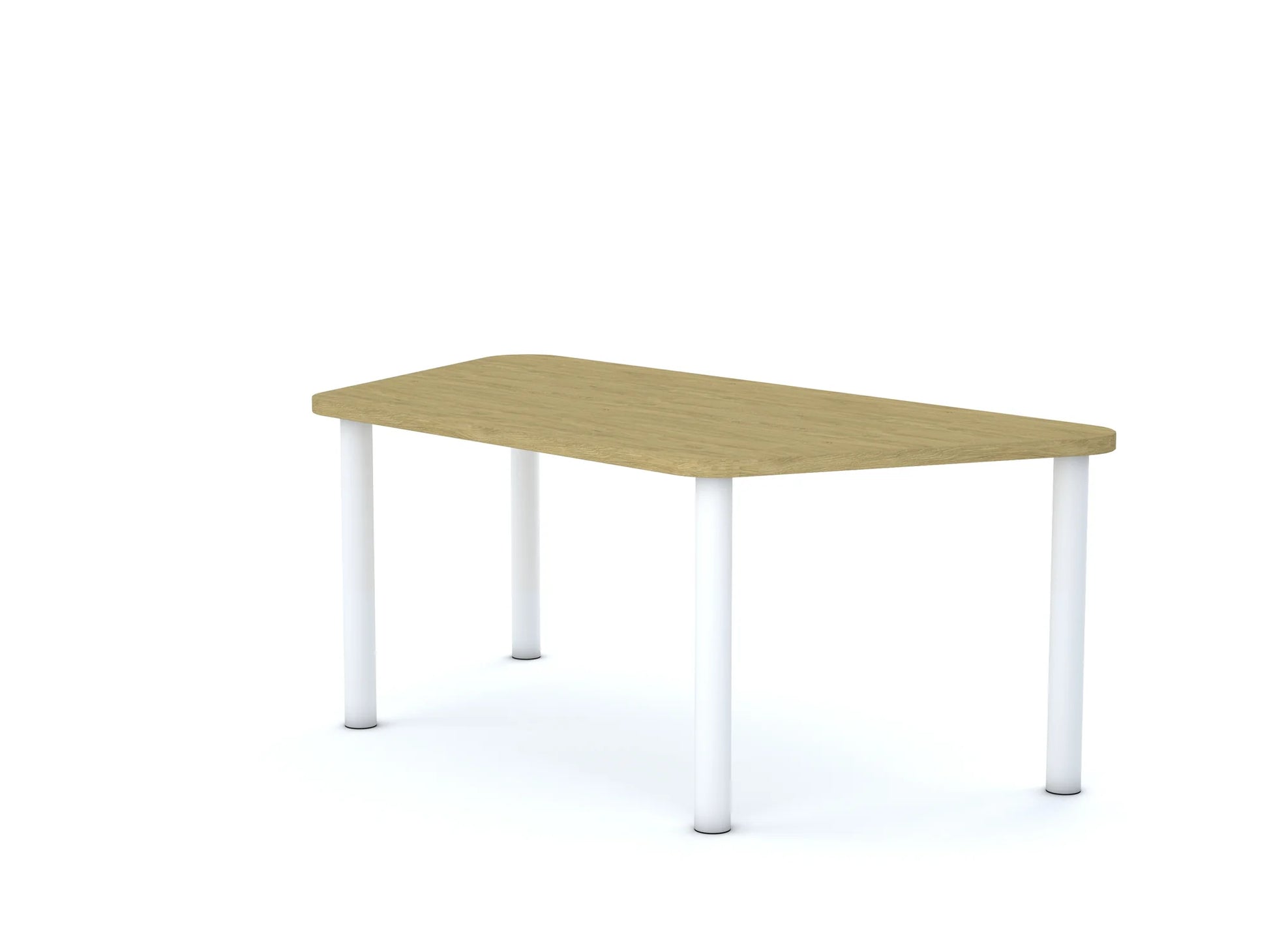 Stół SMART Trapez 1400×700×800 – dąb / szary