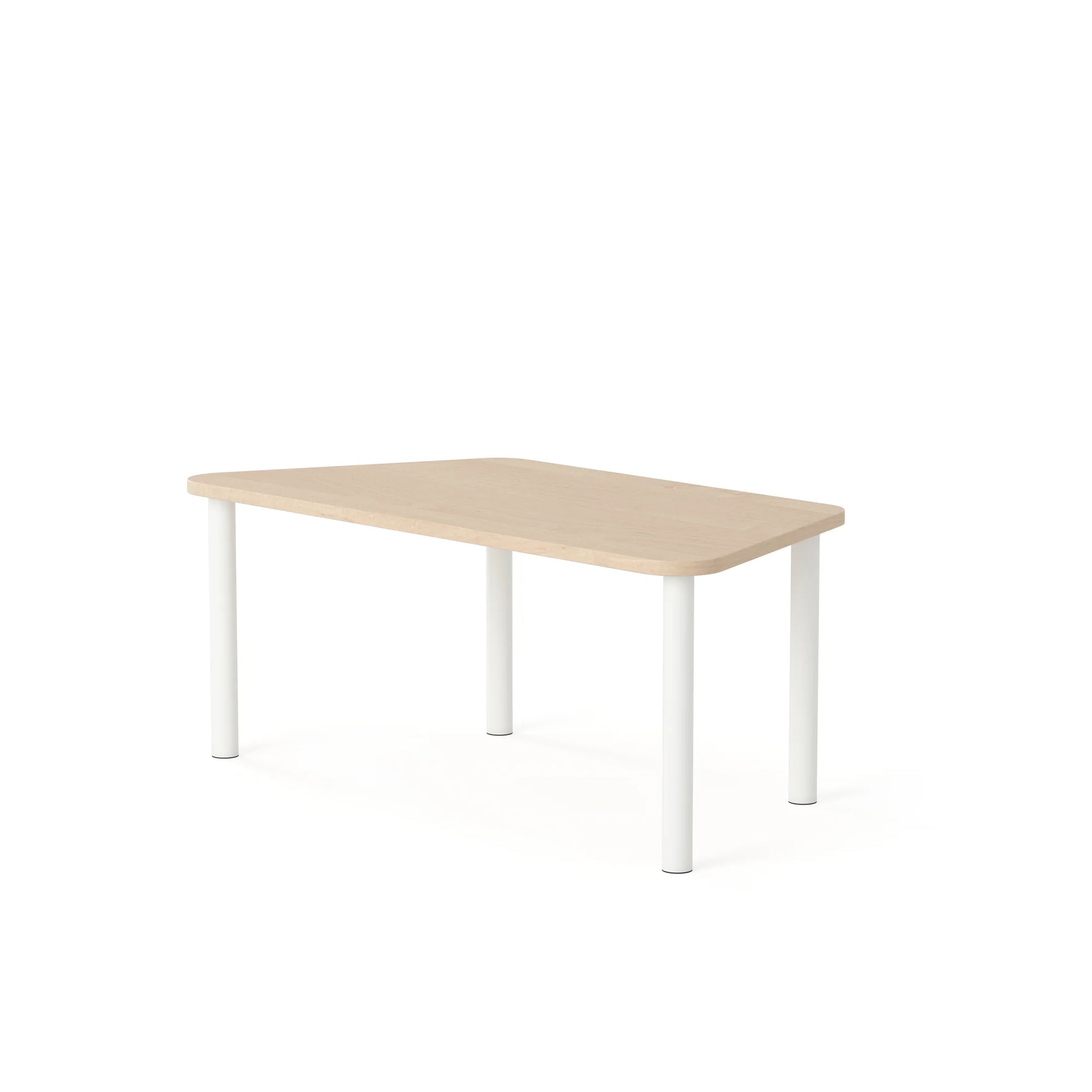 Stół SMART Trapez 1400×700×800 regulowany – brzoza / szary