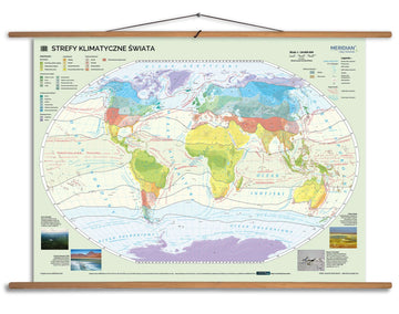 Strefy klimatyczne świata - mapa ścienna