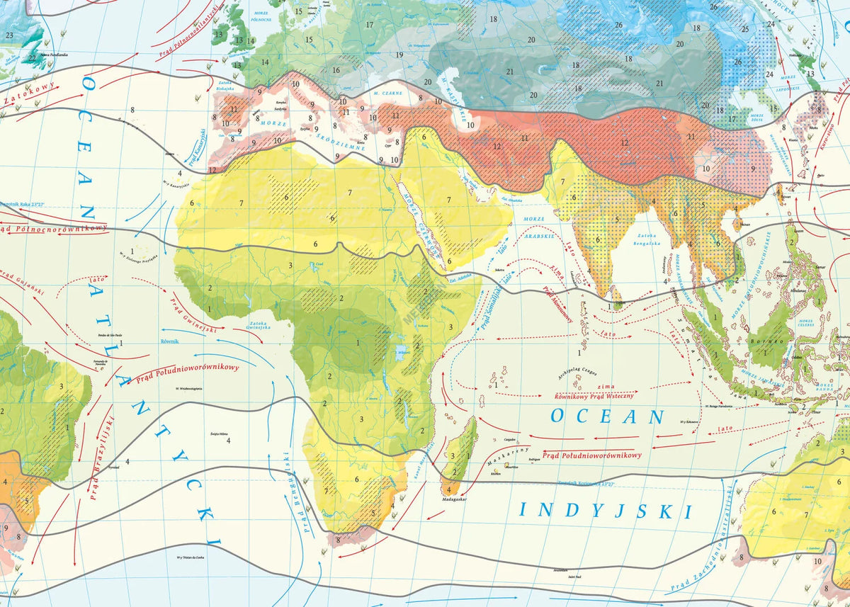 Strefy klimatyczne świata - mapa ścienna - zdjęcie 3
