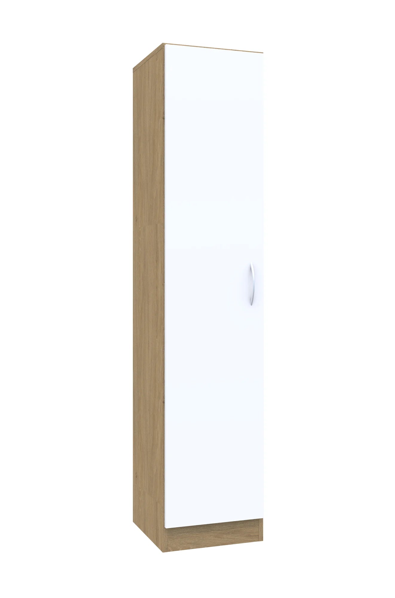 Szafa aktowa Simple 40 5P 1F5 400x400x1850 – dąb / biały