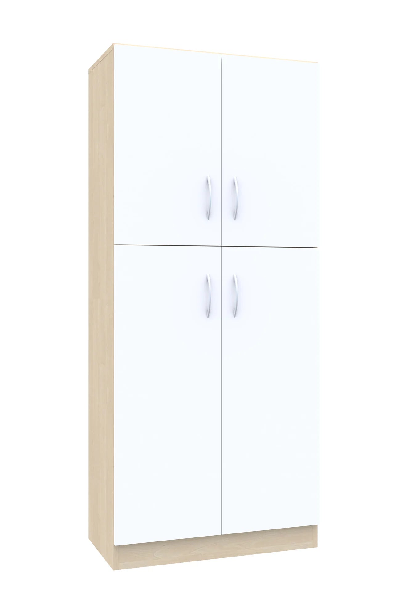 Szafa aktowa Simple 80 5P 2F3/2F2 800x400x1850 – brzoza / biały