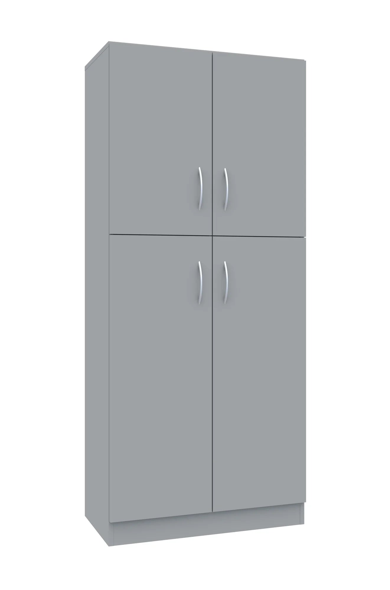 Szafa aktowa Simple 80 5P 2F3/2F2 800x400x1850 – szary / szary
