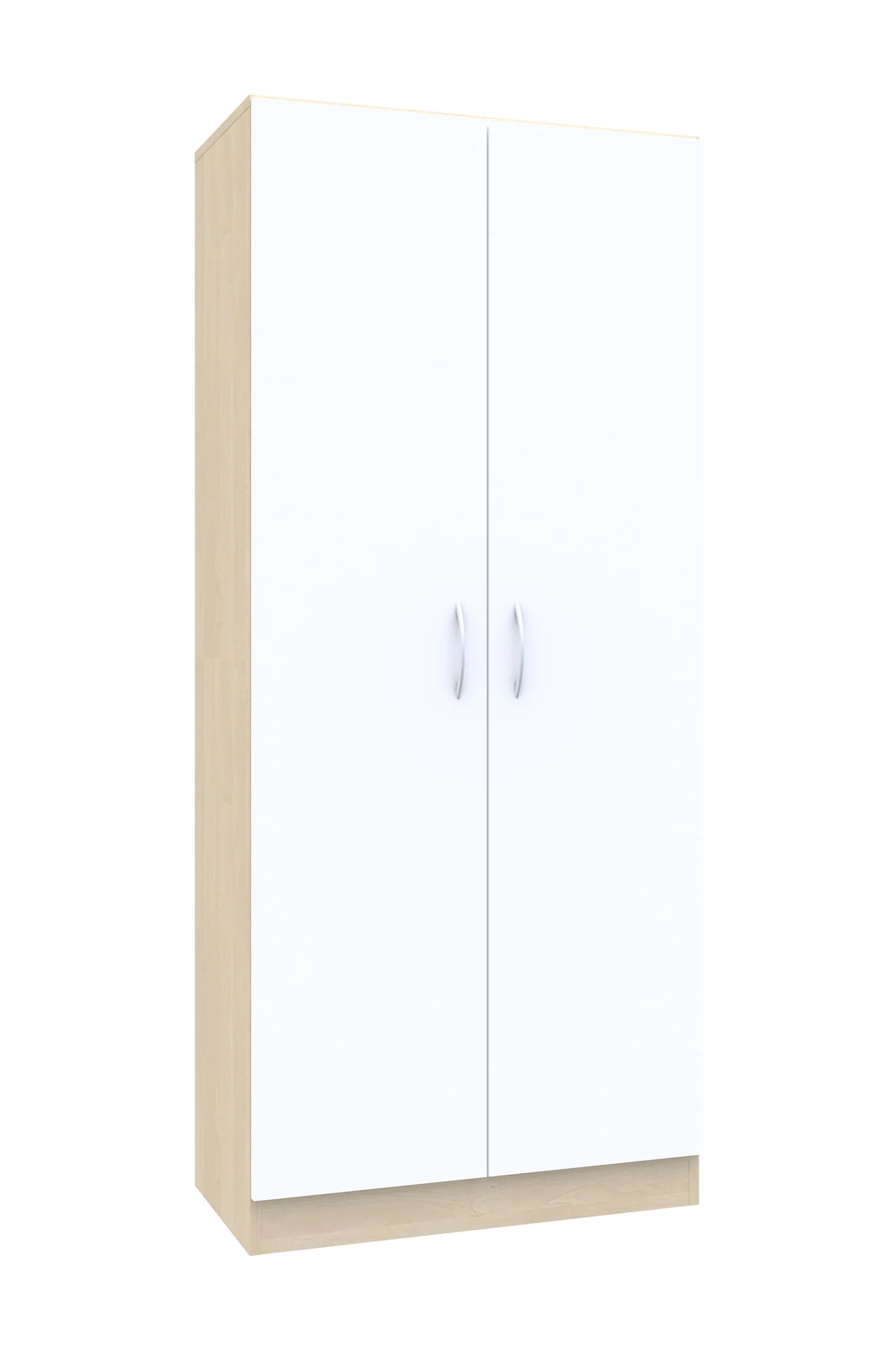 Szafa aktowa Simple 80 5P 2F5 800x400x1850 – brzoza / biały