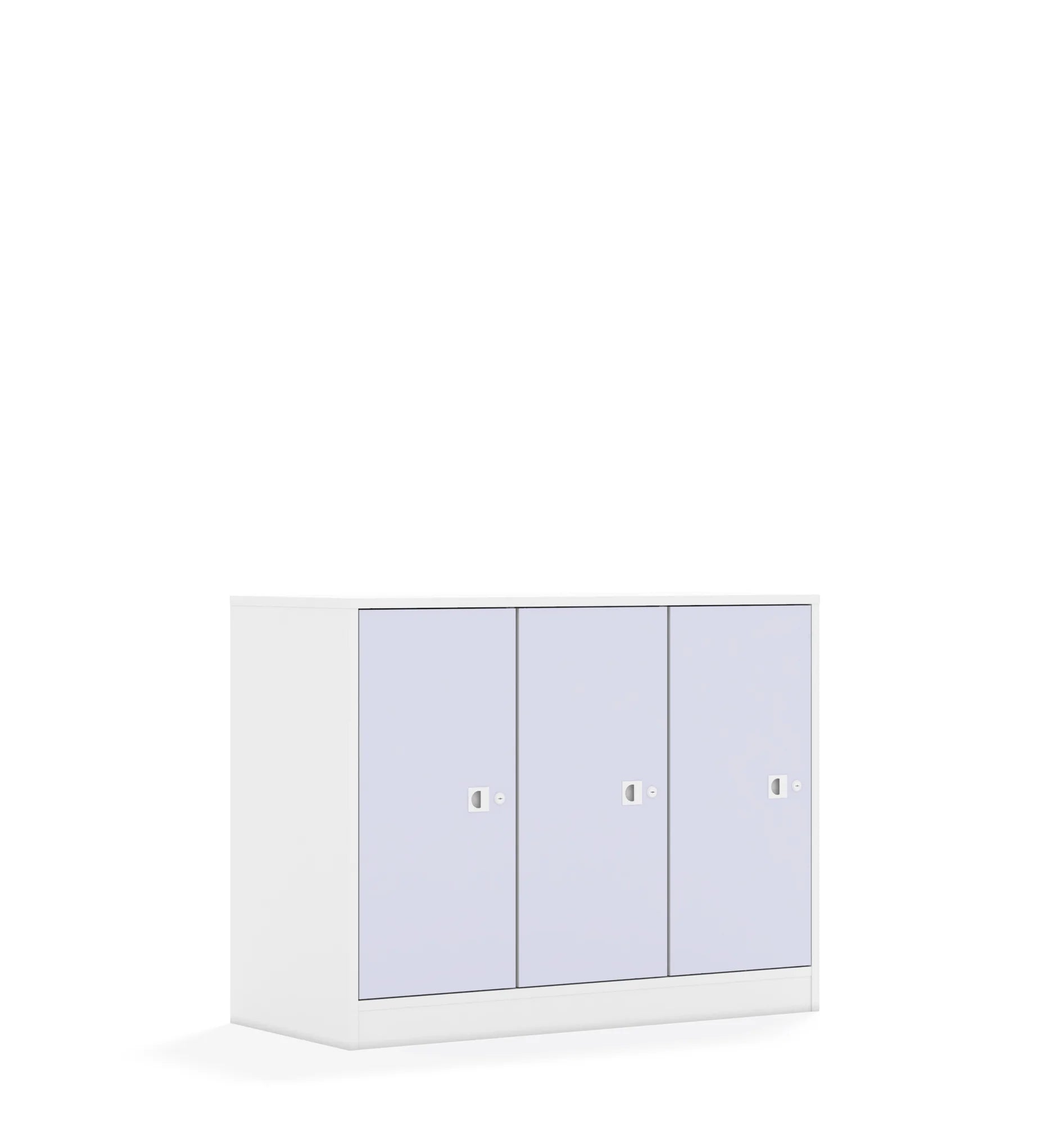 Szafa BLOX 110 2PP 3F2 1049x466x813 – biały / pastelowy fioletowy